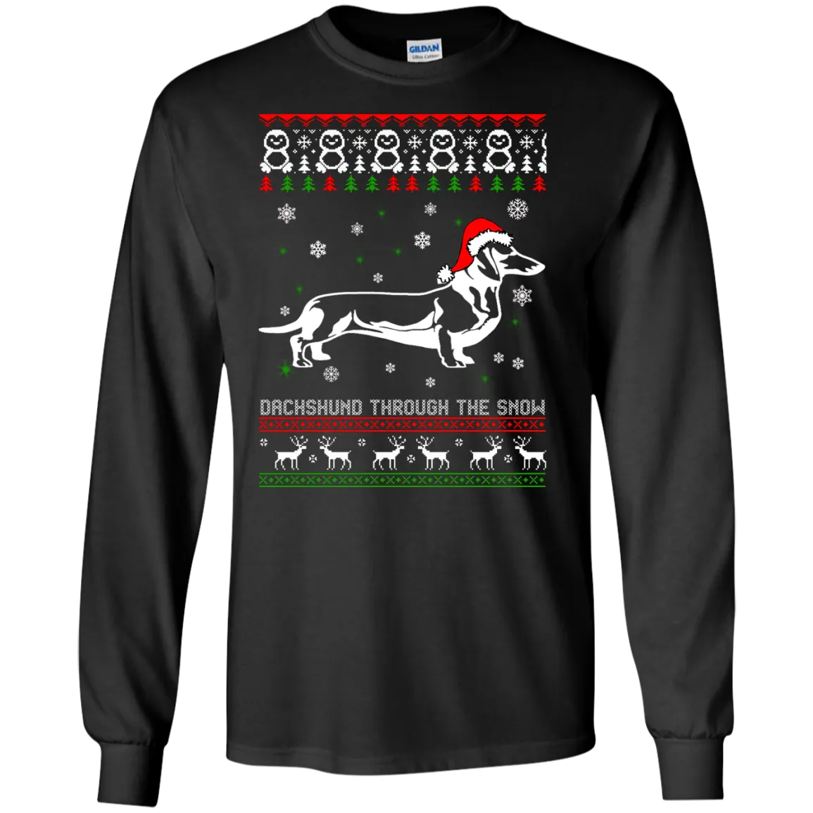 Dachshund Through The Snow Sweater, Shirt, Hoodie