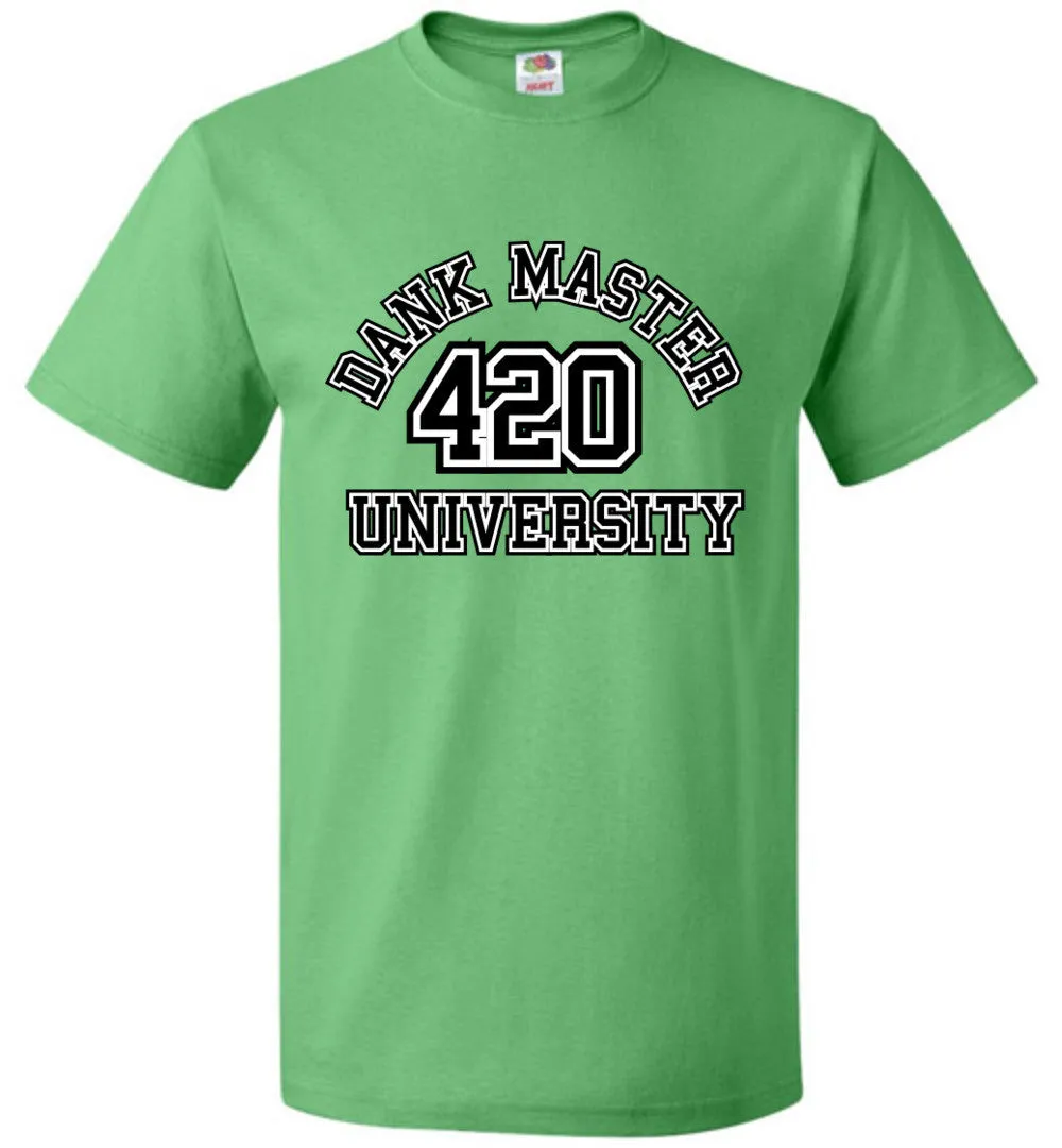 Dank Master 420 University T-shirt - Green