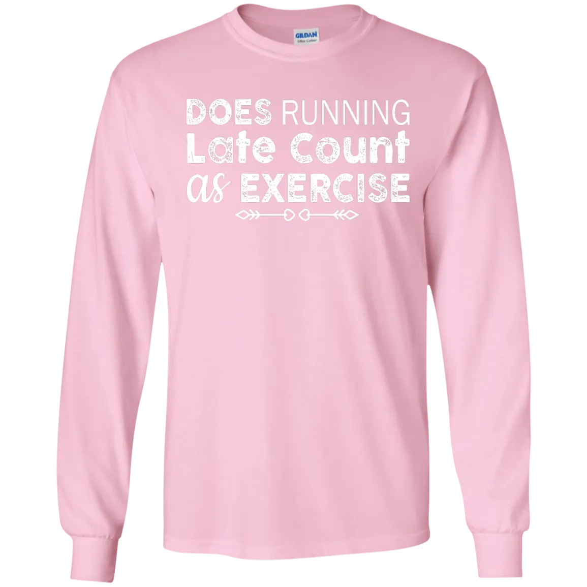 Does Running late count as exercise shirt, sweater, tank