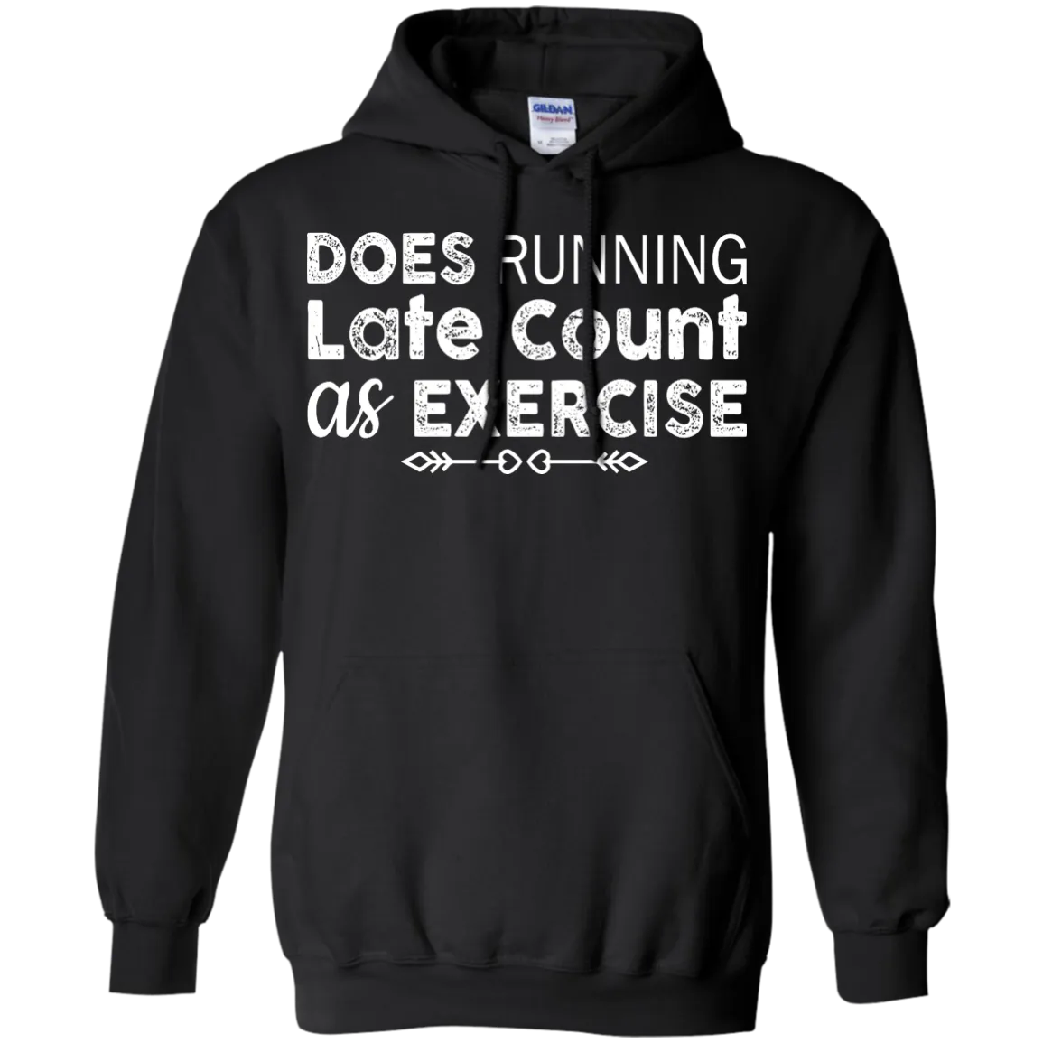 Does Running late count as exercise shirt, sweater, tank