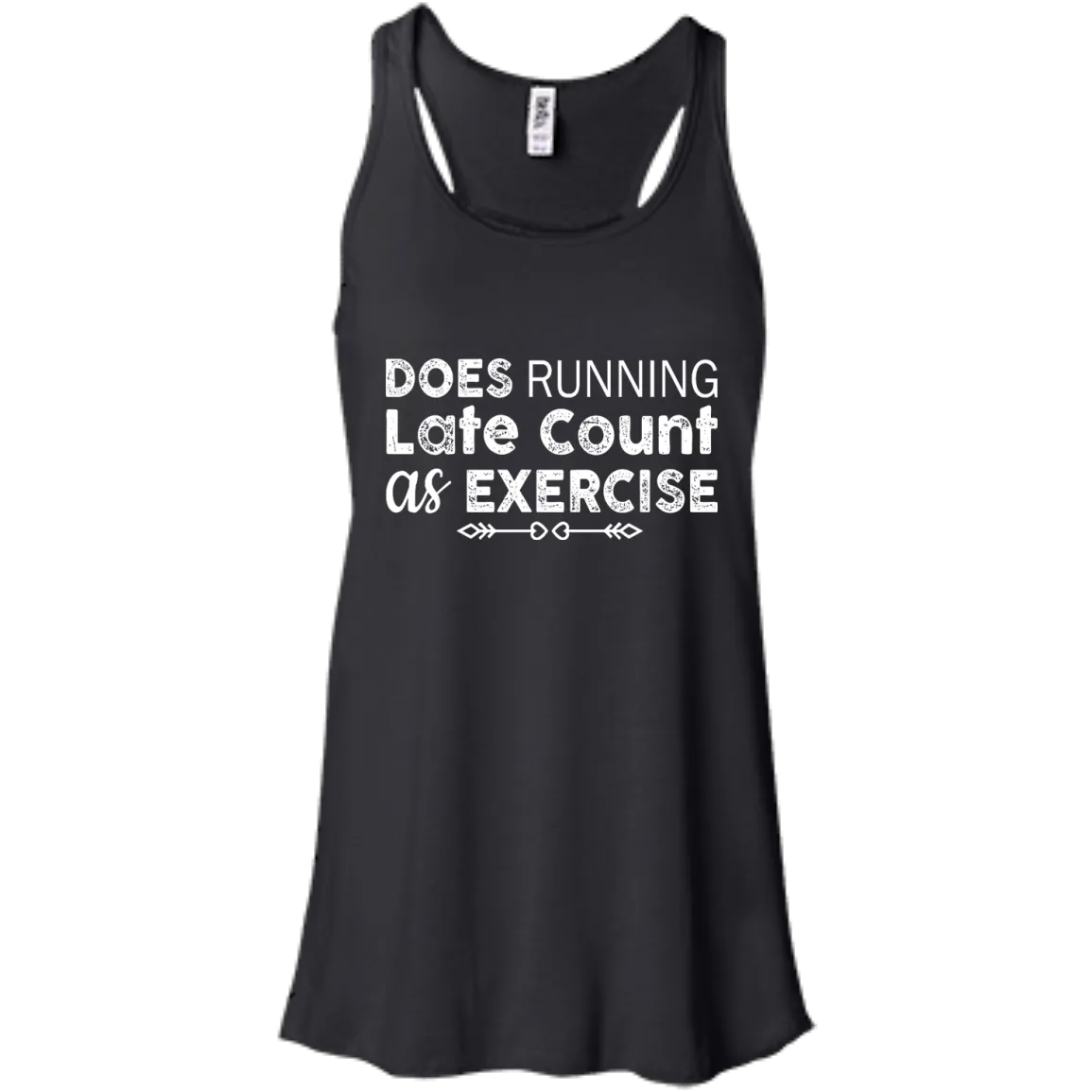 Does Running late count as exercise shirt, sweater, tank