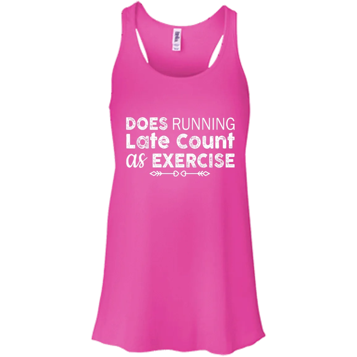 Does Running late count as exercise shirt, sweater, tank