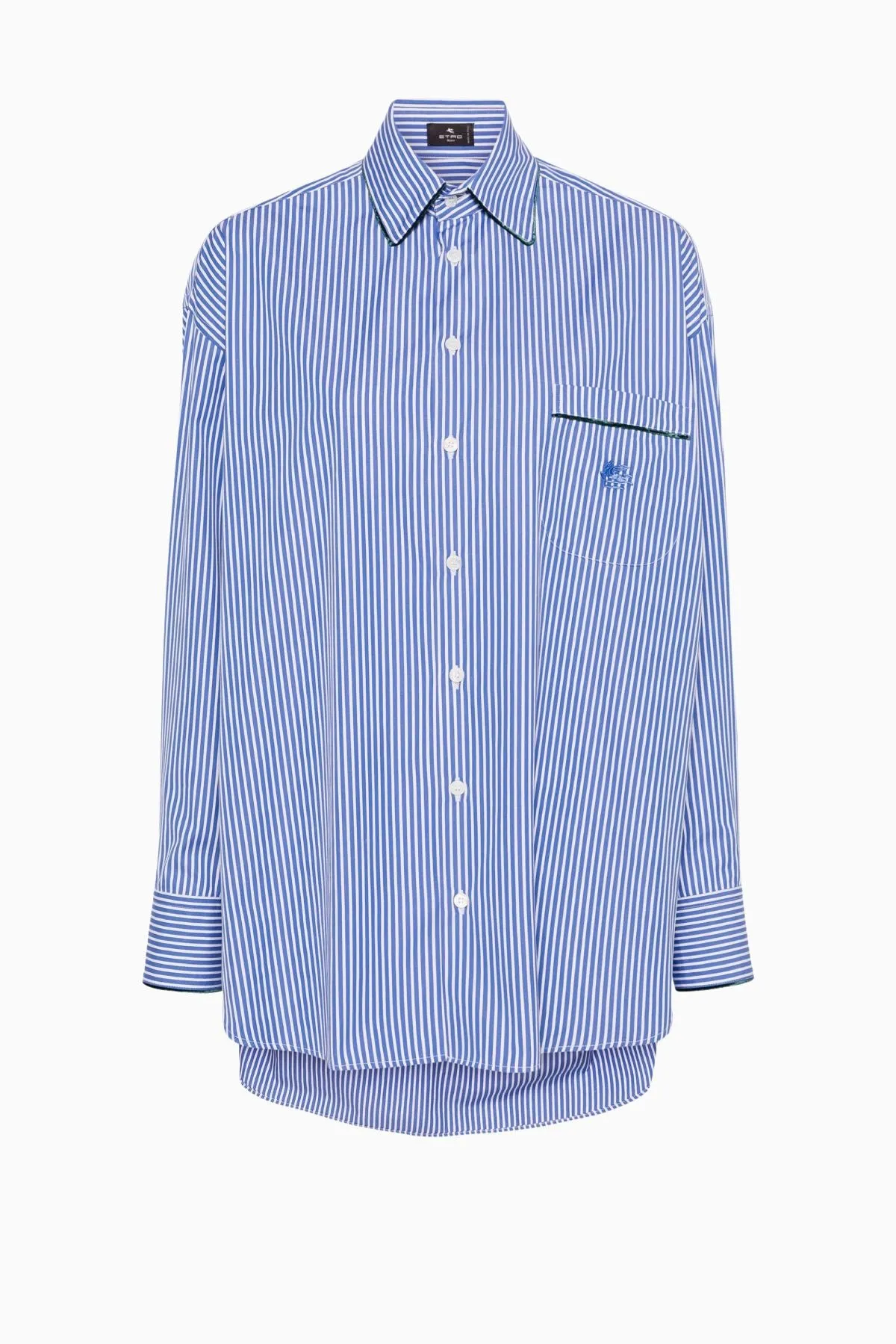 Etro Oversized Striped Shirt - Blue