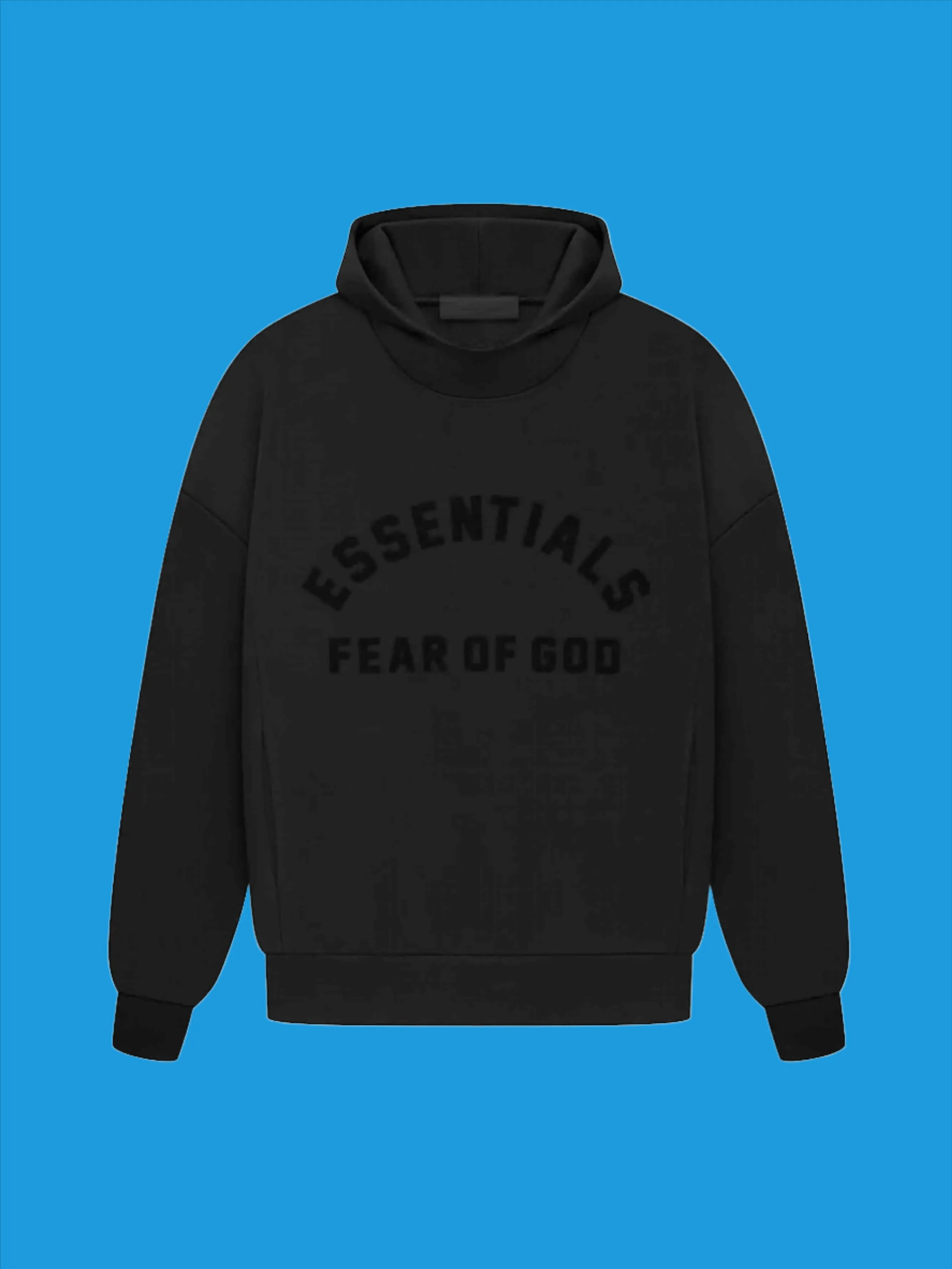 Fear of God Essentials Arch Logo Hoodie Black (SS23)