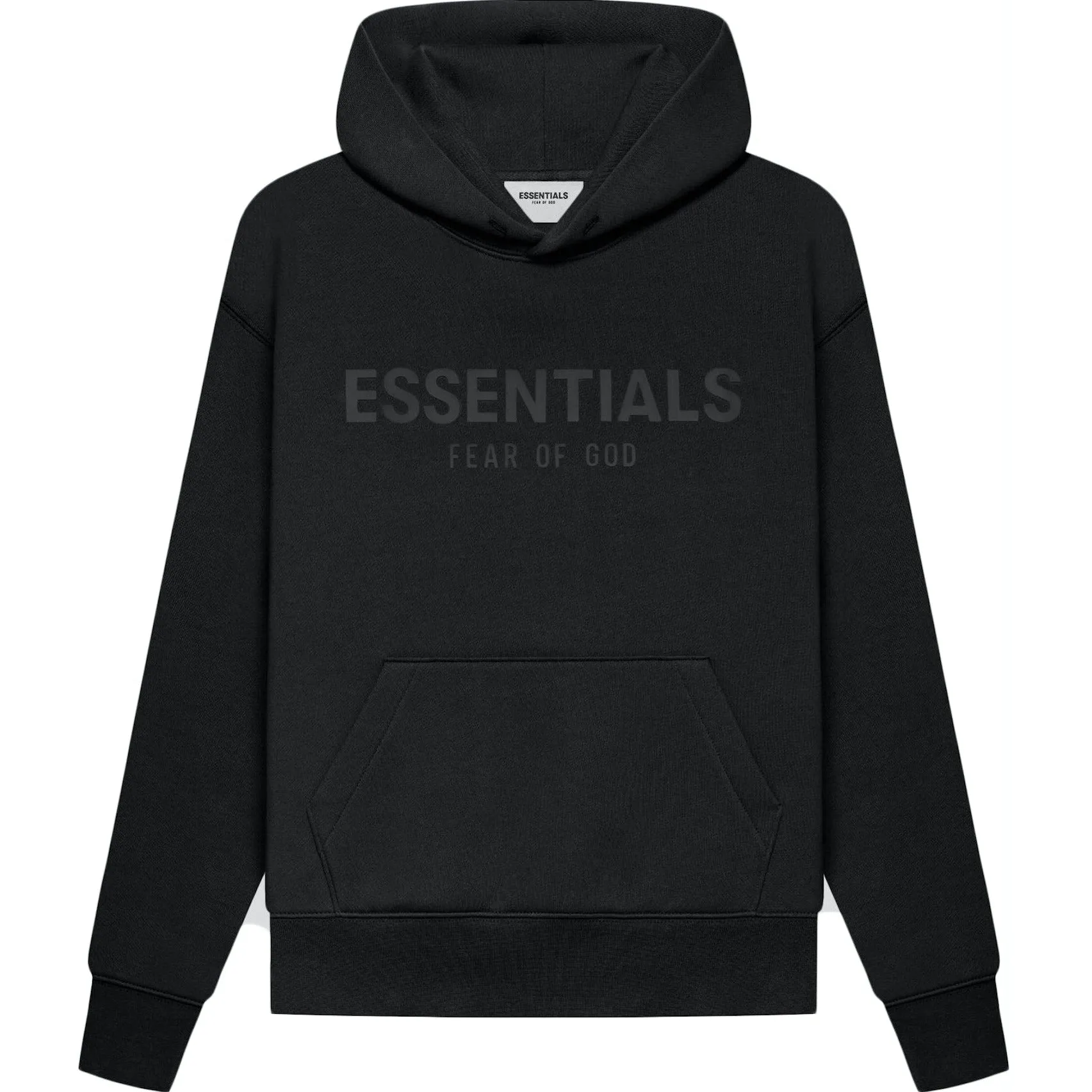 FEAR OF GOD ESSENTIALS HOODIE BLACK KIDS/JR