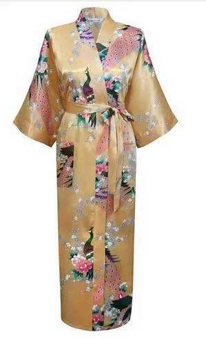 Floral Silk Kimono Nightgown