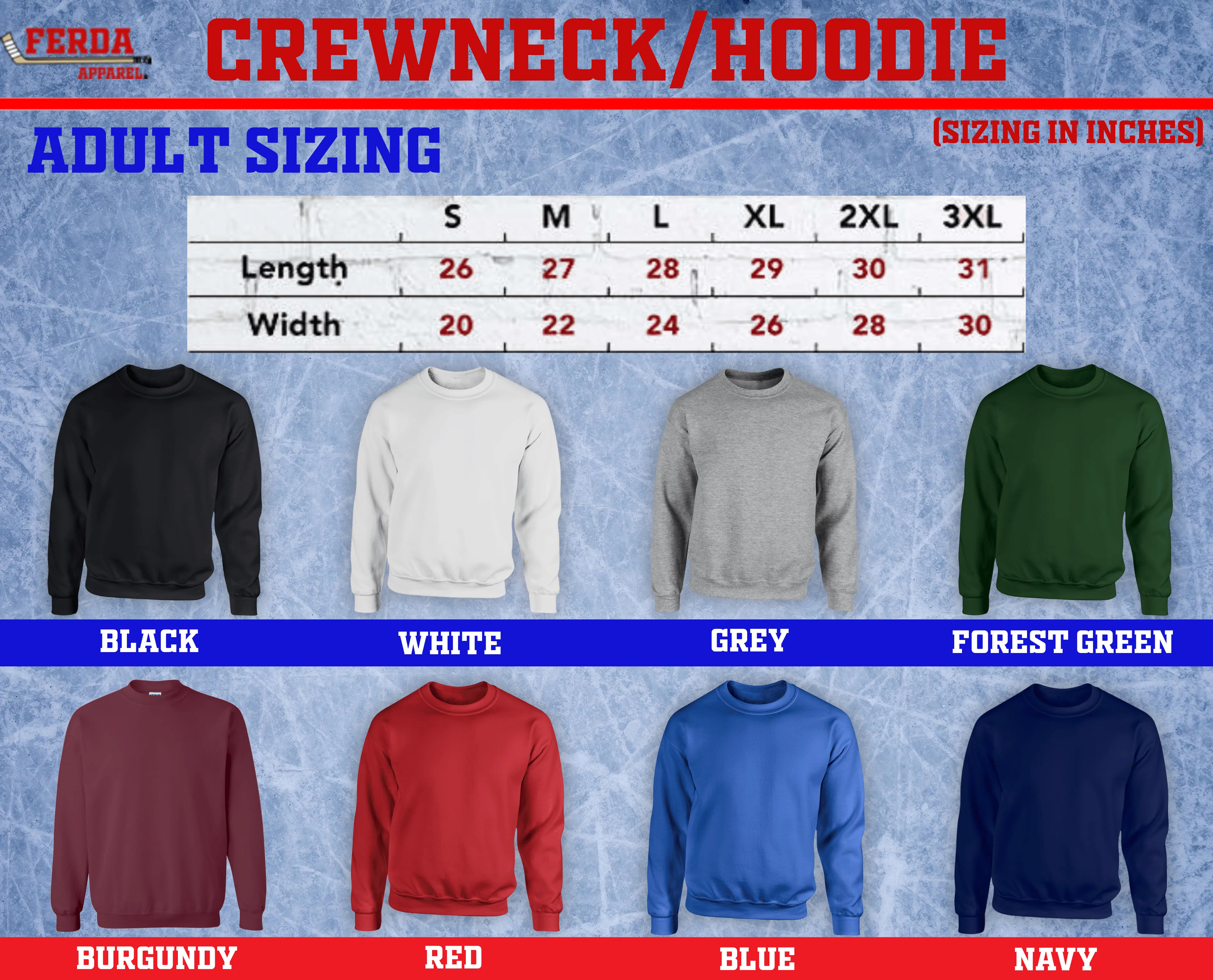 Friends Ferda Hockey Crewneck Sweater Hoodie FA97