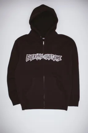 Fucking Awesome Stamp Logo Zip Up Hoodie - Black