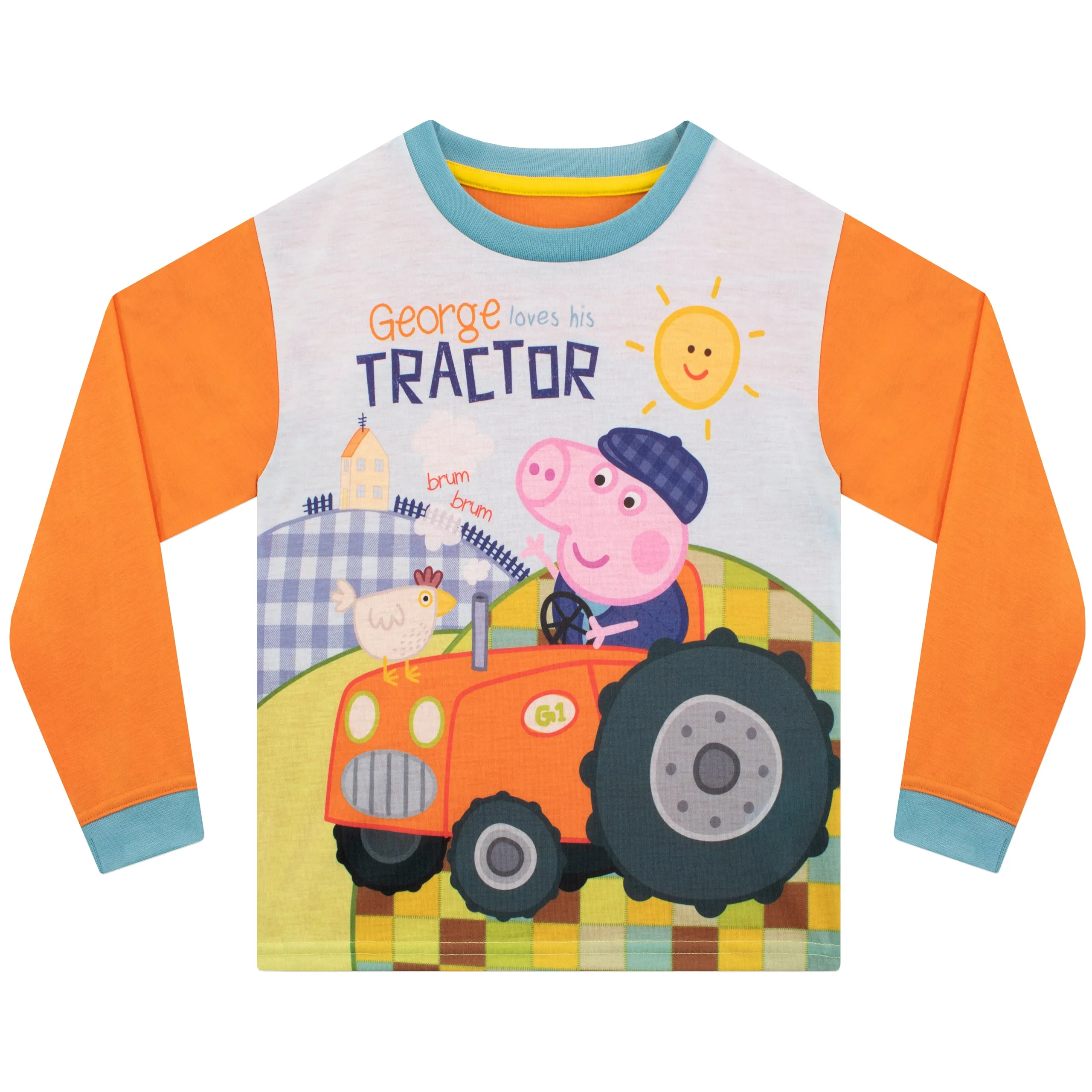 George Pig Tractor Pajamas