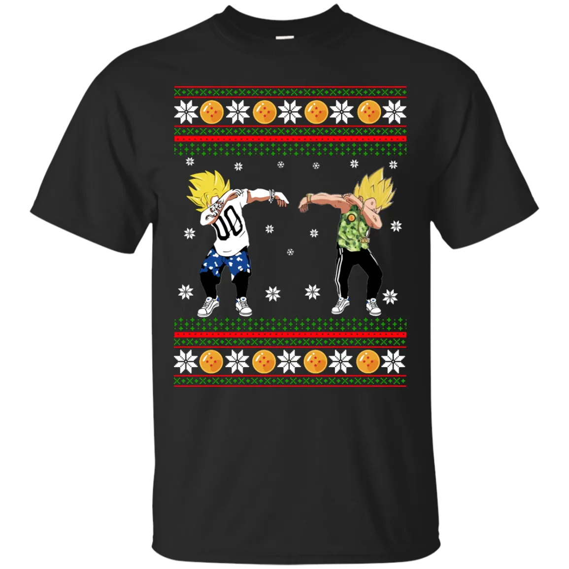 Goku and Vegeta Dab Christmas Sweater, Shirt, Hoodie