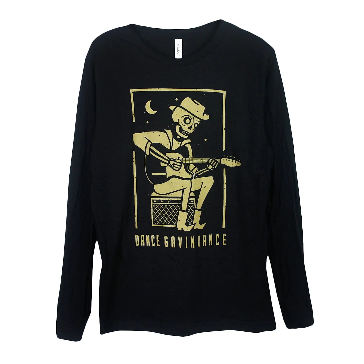 Gold Skull Black Long Sleeve