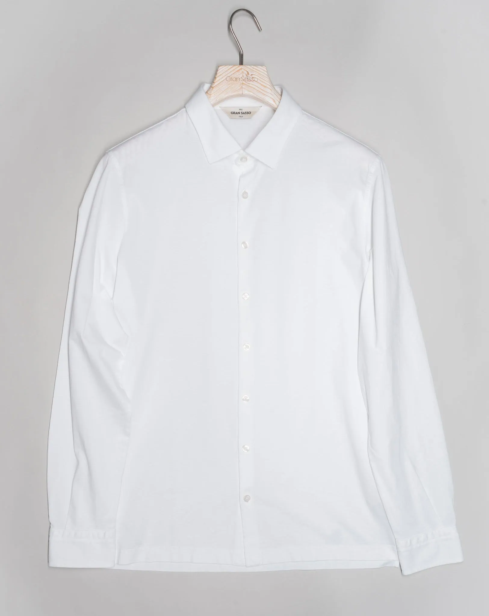 Gran Sasso Cotton Jersey Shirt / White