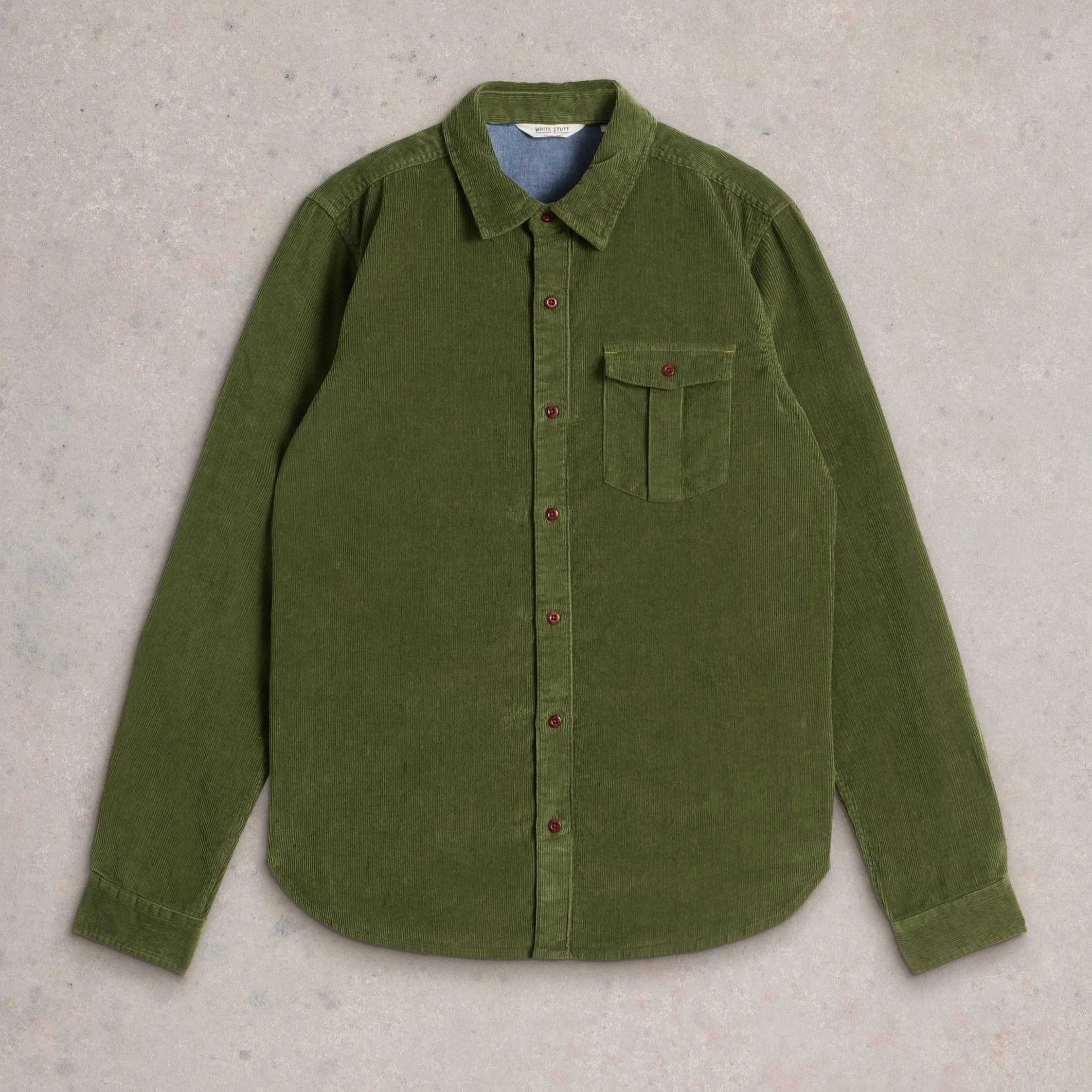 Griffin Cord Shirt - Mid Green