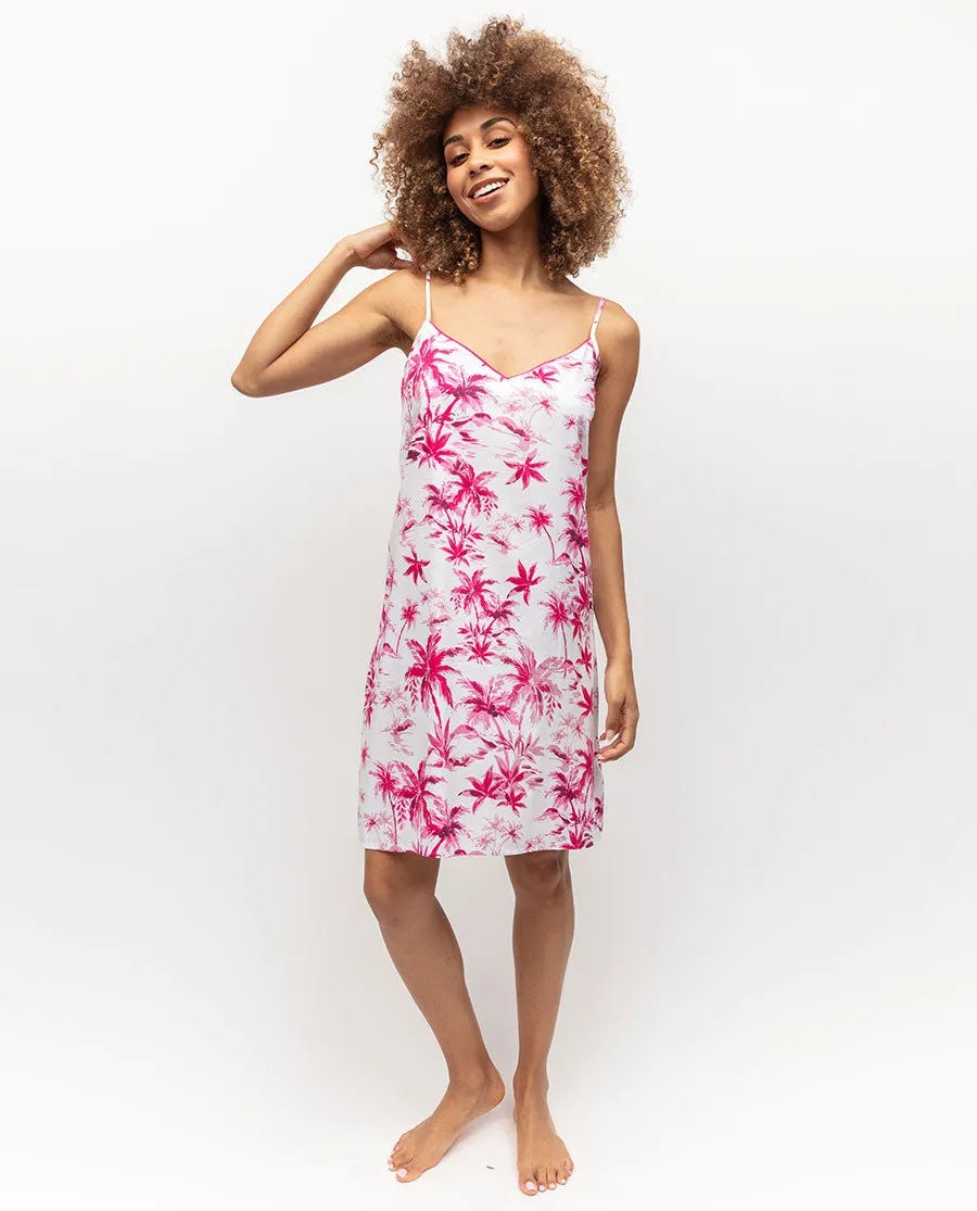 Hailey Palm Print Short Nightdress