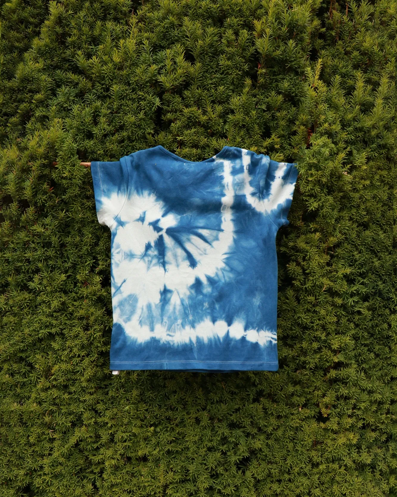 Handcraft Tie-Dye Checker Pocket T-Shirt