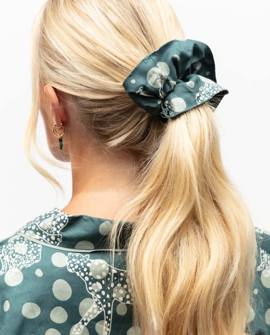 Hannah Leopard Print Scrunchie