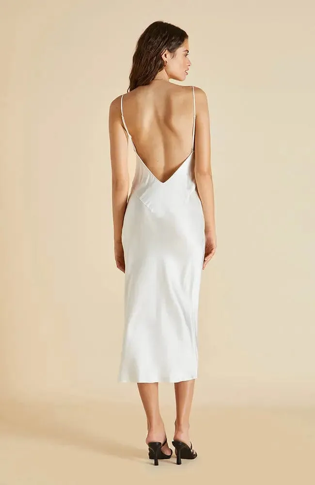 Issa Ivory Silk Slip Dress