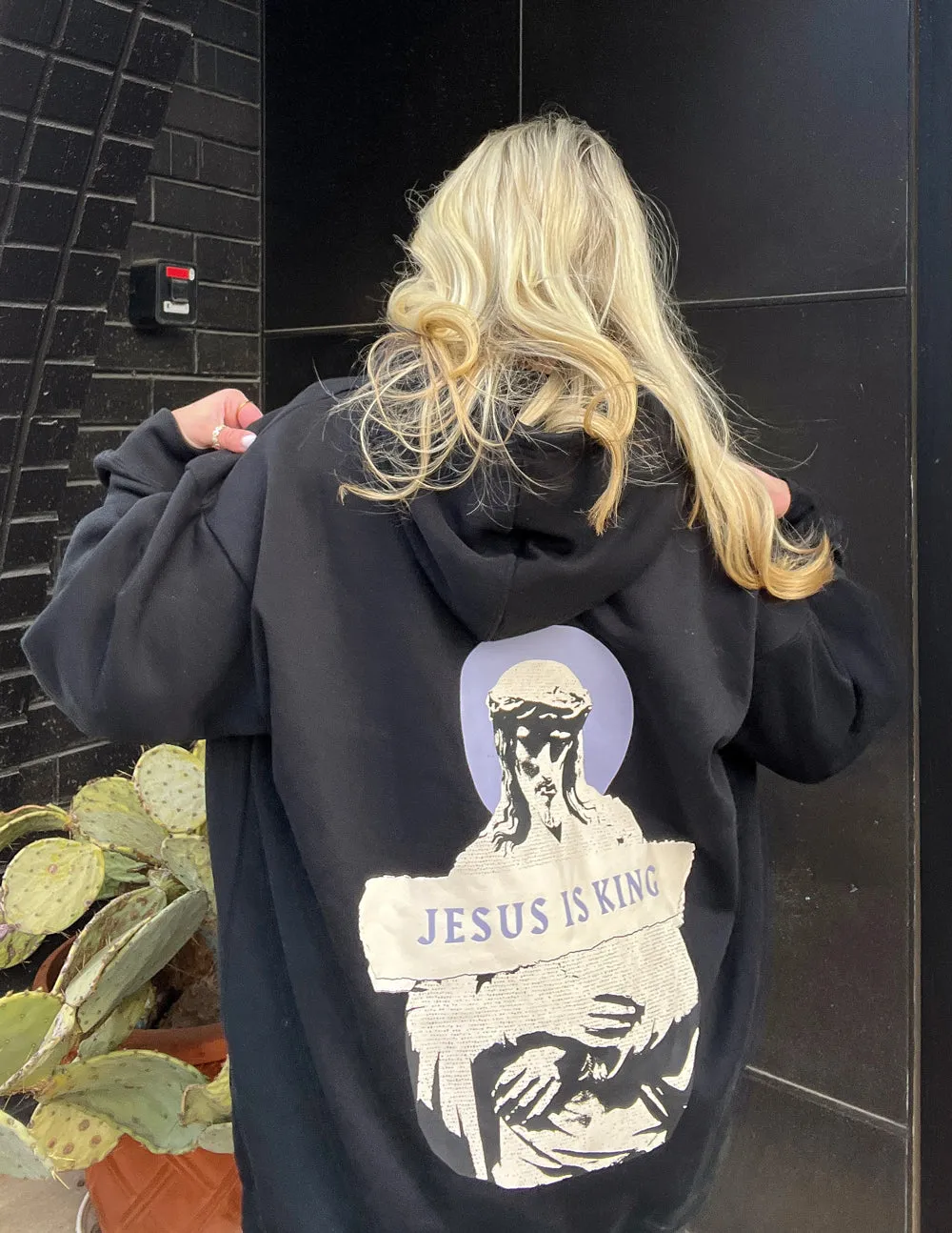 Jesus Is King Black Unisex Hoodie