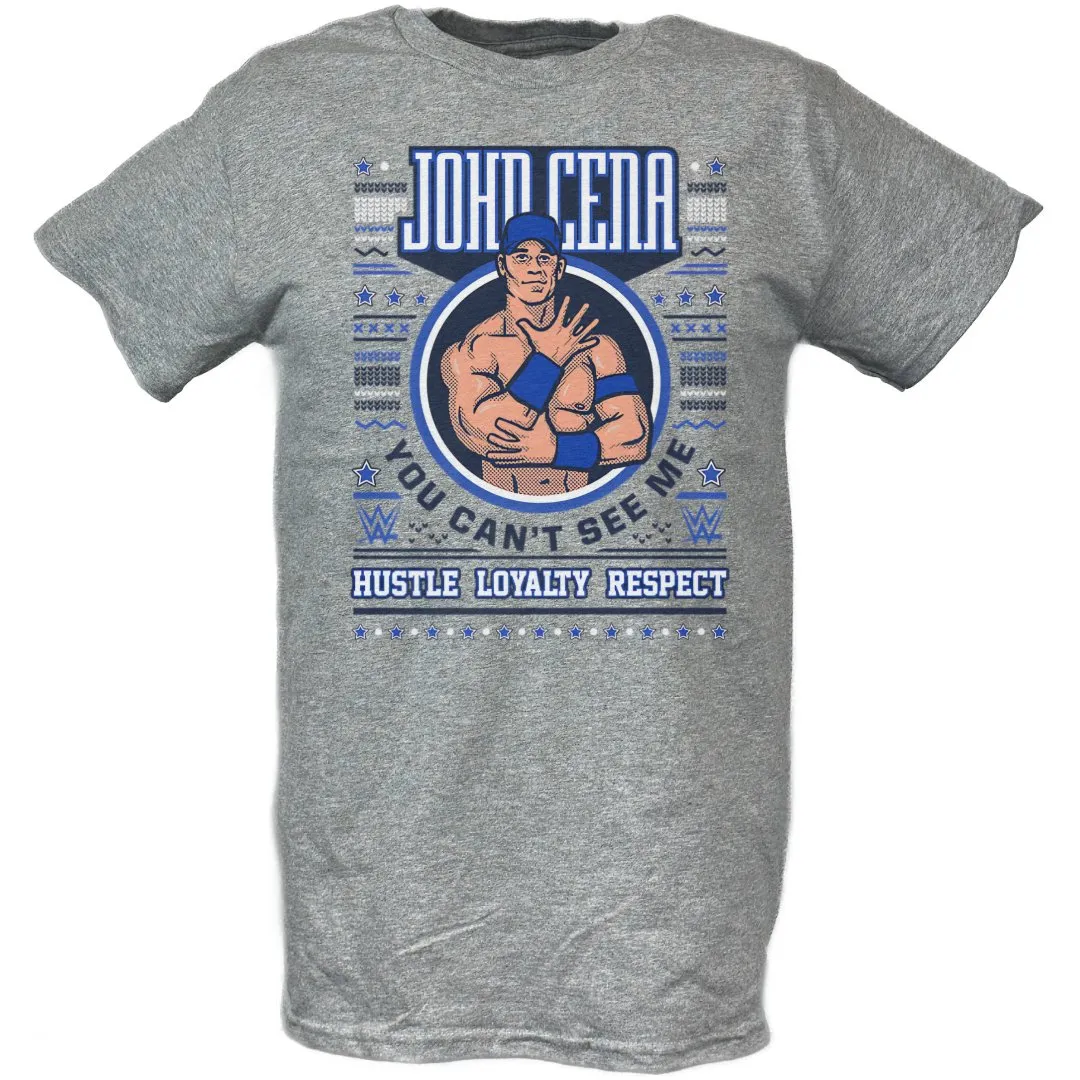 John Cena Ugly Christmas WWE Mens T-shirt