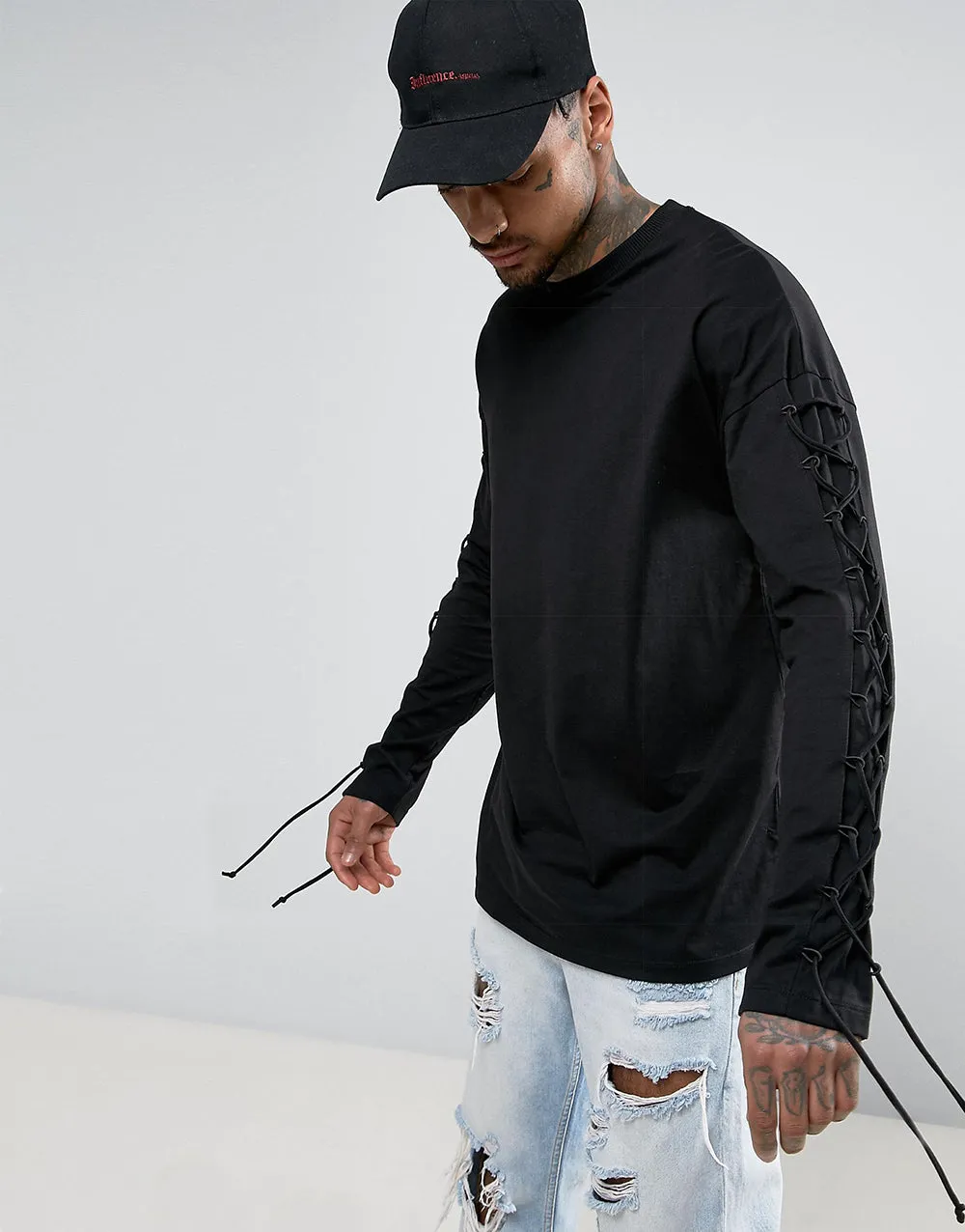 Lace Detailed Full Sleeve T-Shirt (Limited Edition)