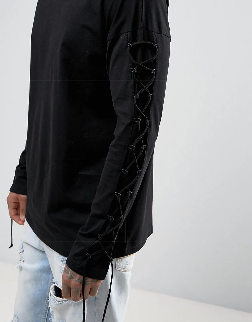 Lace Detailed Full Sleeve T-Shirt (Limited Edition)