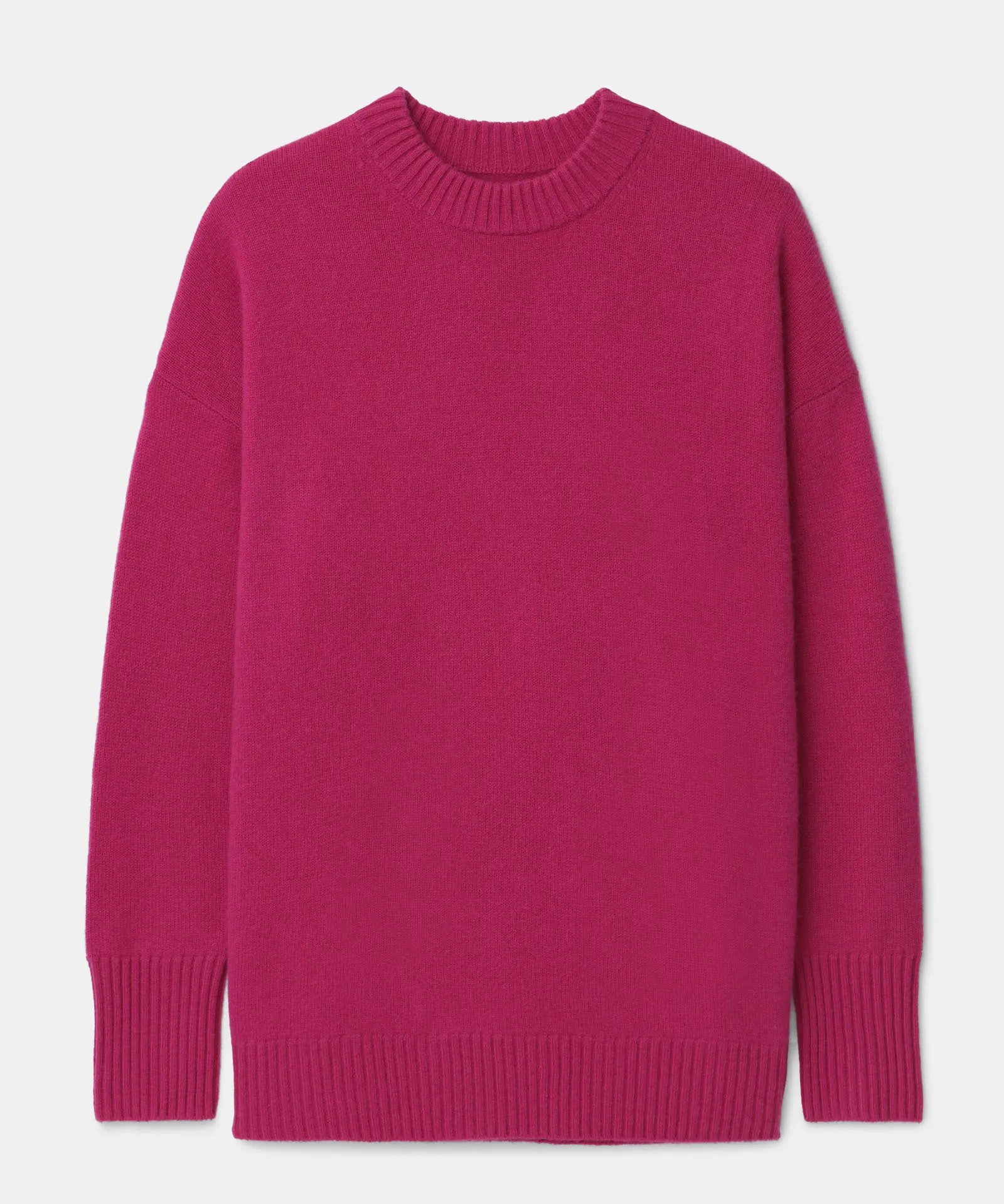 Luxe Cashmere Oversized Crewneck Sweater