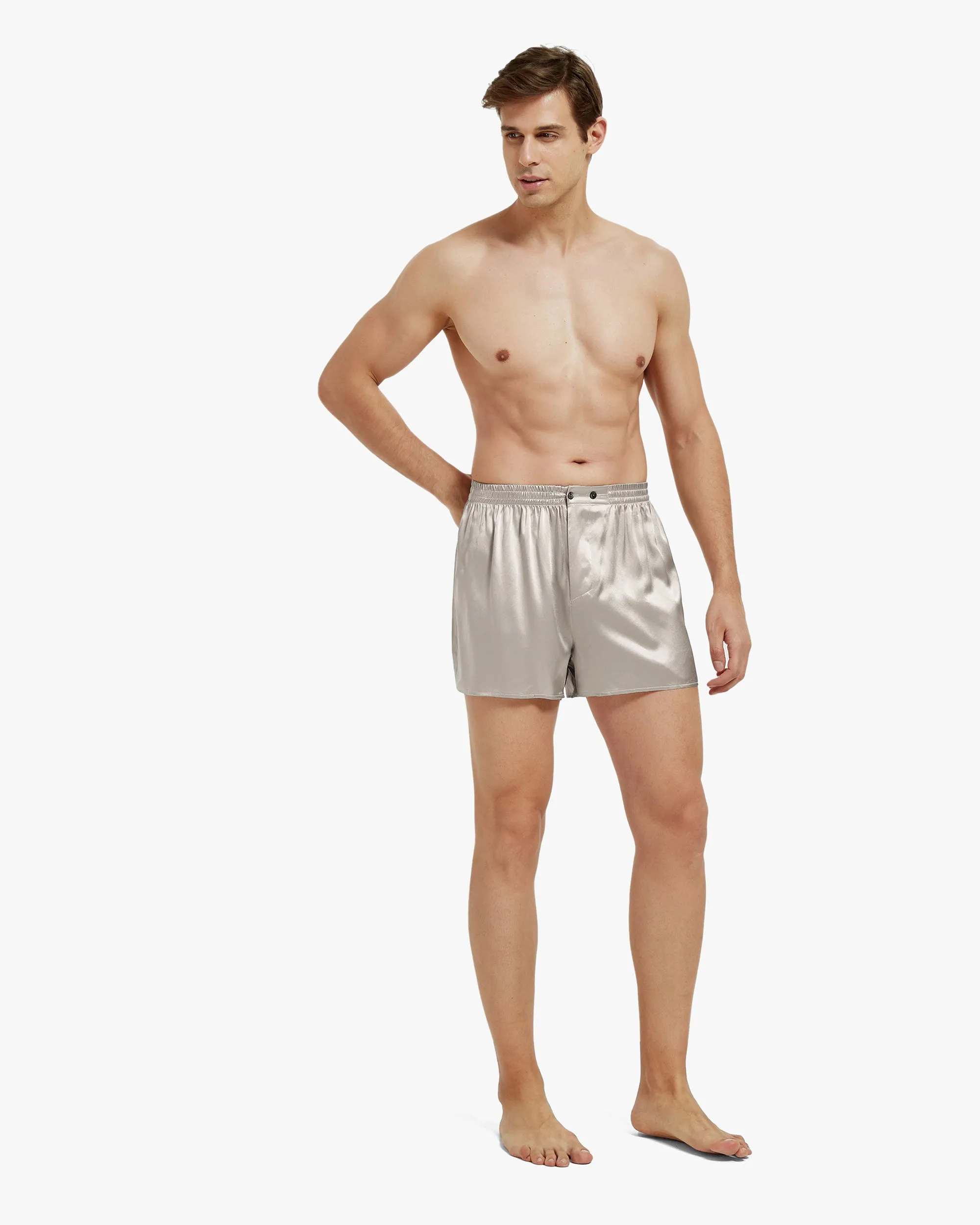 Luxury Fitted Draping Silk Boxer