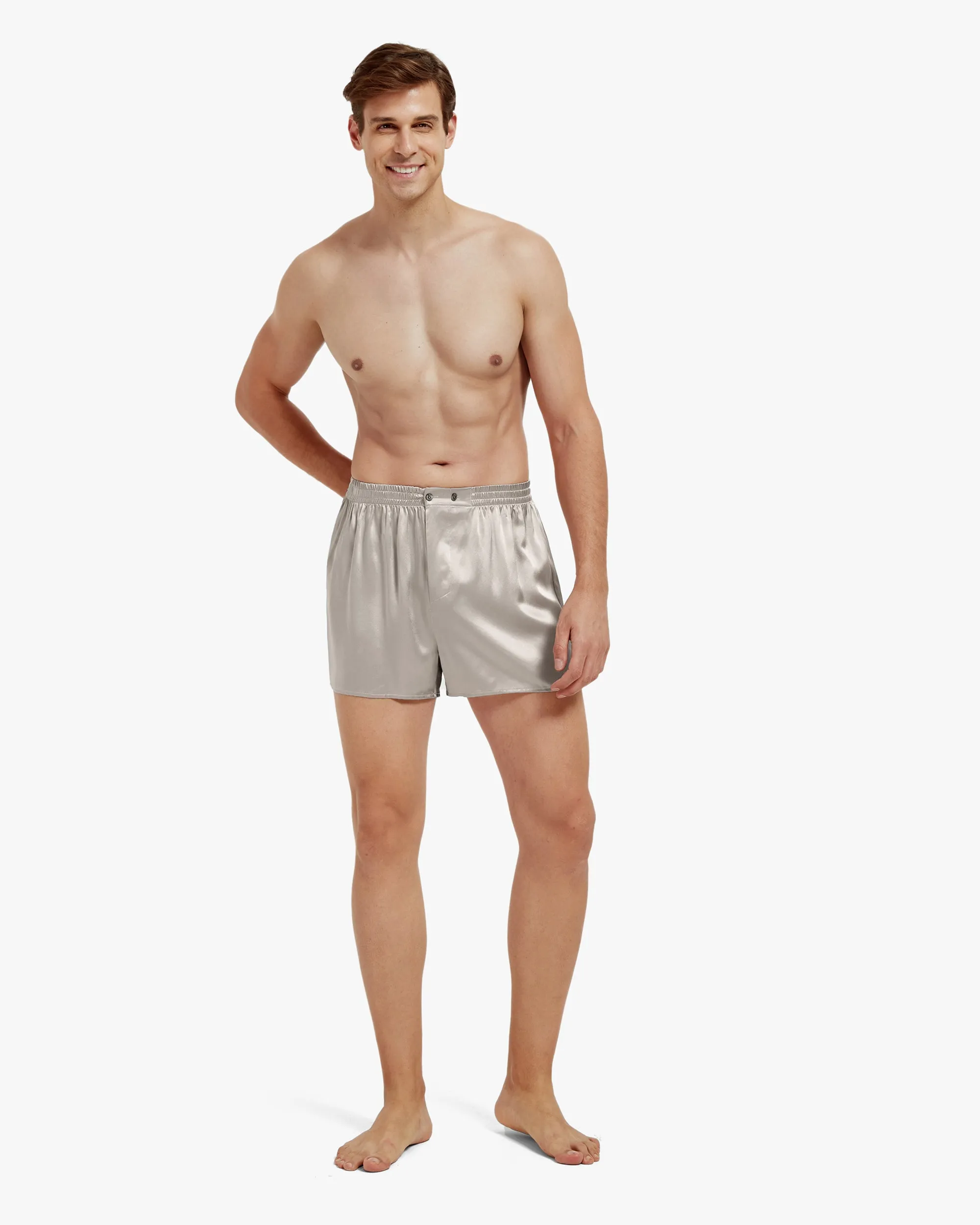 Luxury Fitted Draping Silk Boxer