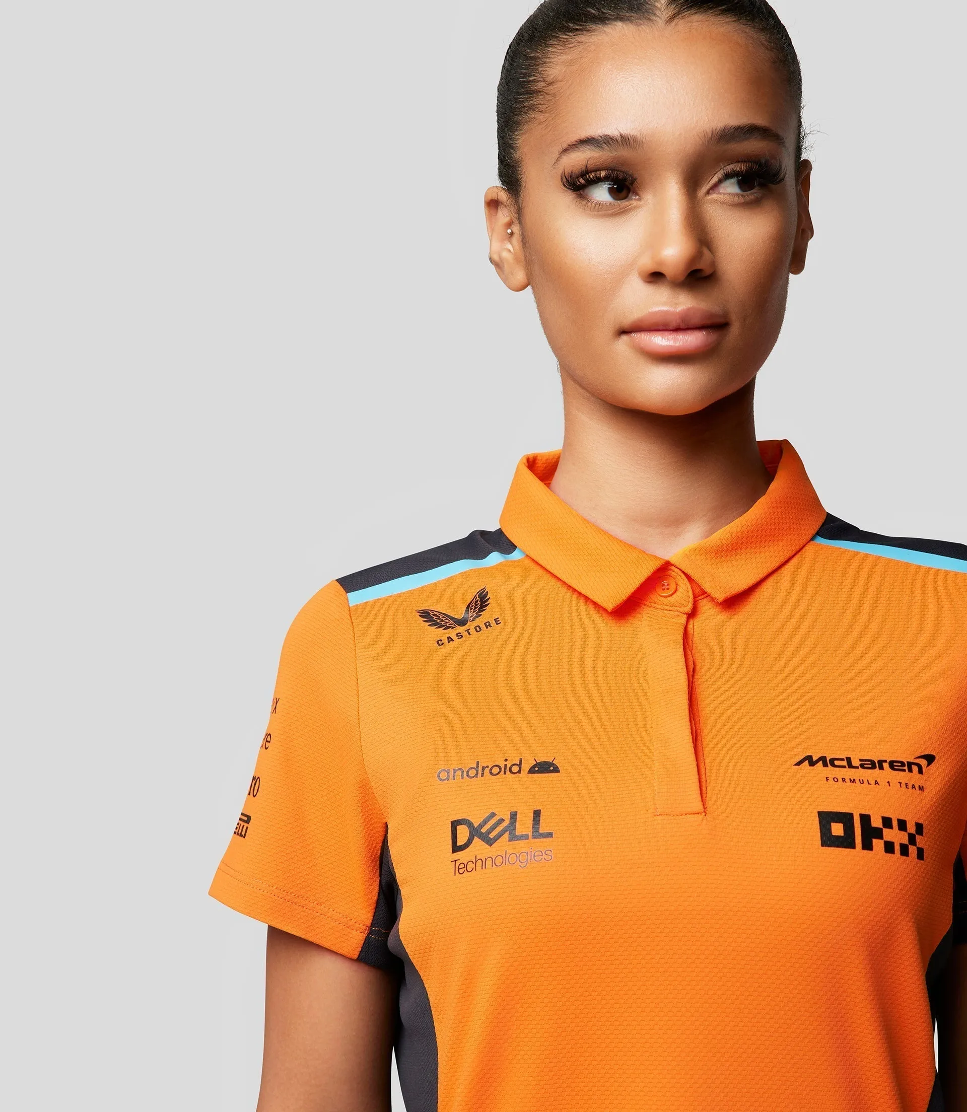 MCLAREN DAMES  POLO SHIRT - PAPAYA ORANJE