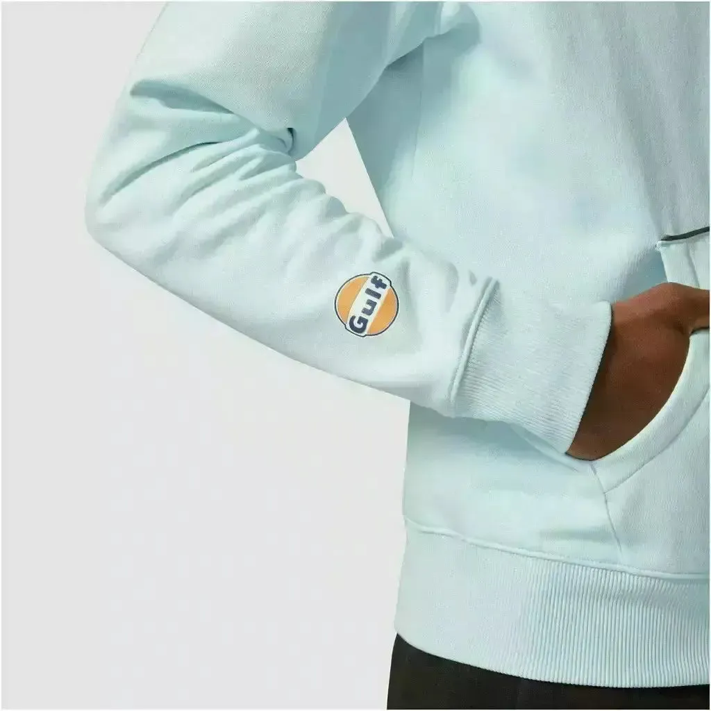 McLaren F1 Gulf Collaboration Racing Stripe Hooded Sweatshirt-Light Blue