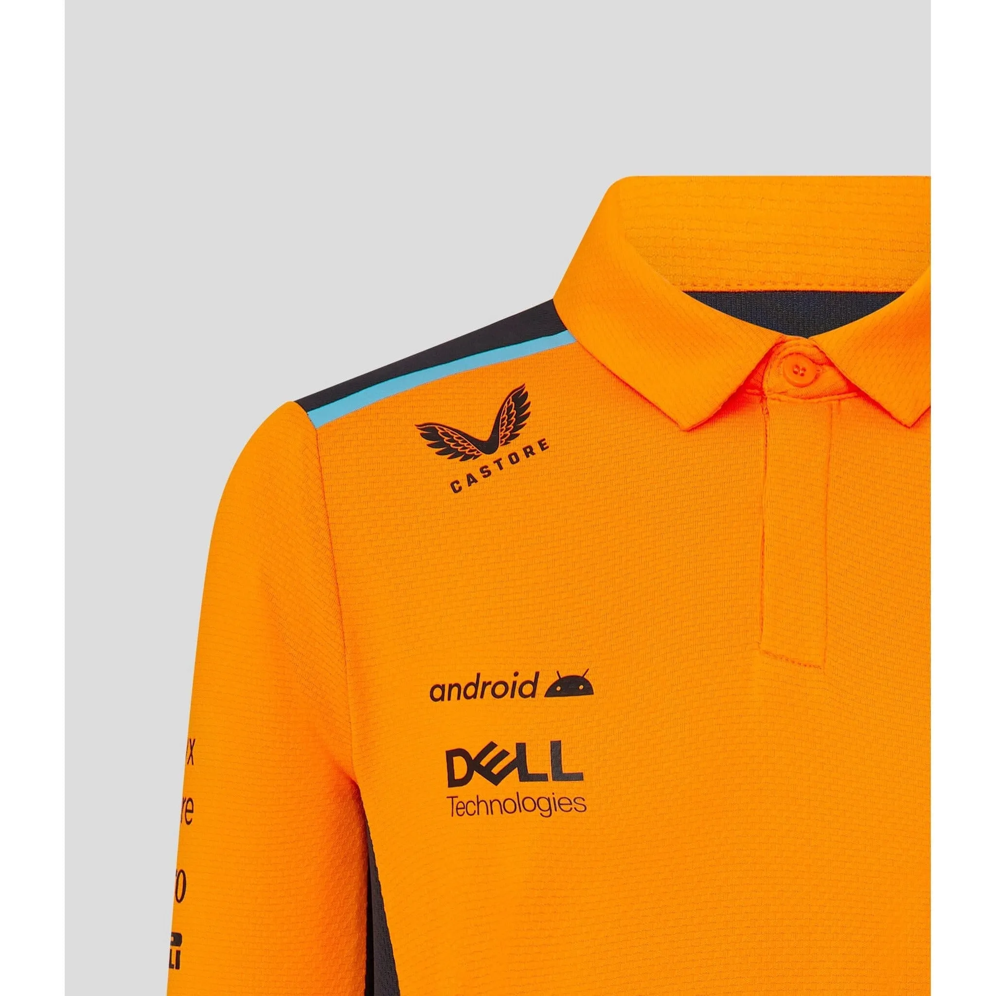 McLaren F1 Kids 2023 Lando Norris Drivers Polo Shirt- Youth Papaya