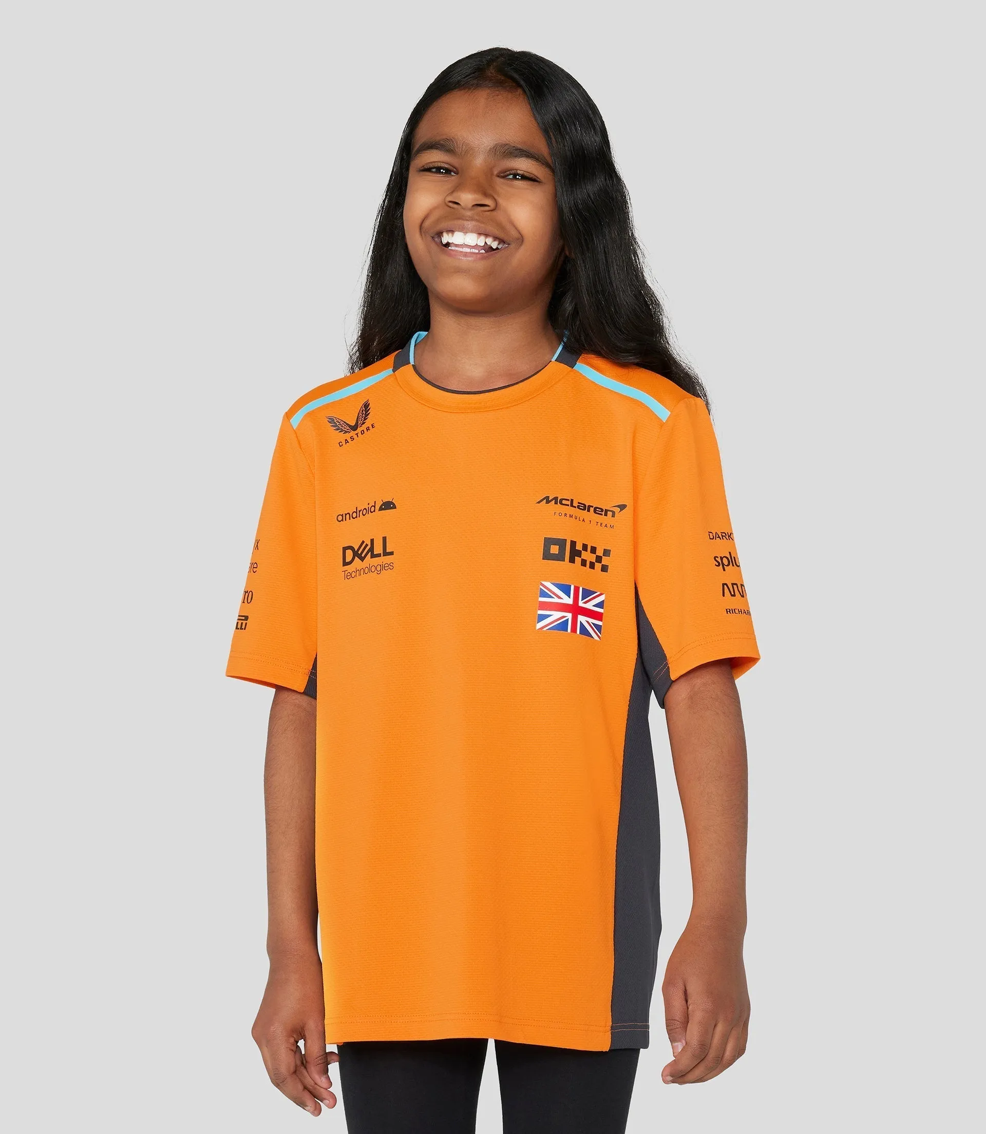 MCLAREN JUNIOR  SET-UP T-SHIRT NORRIS - PAPAYA ORANJE