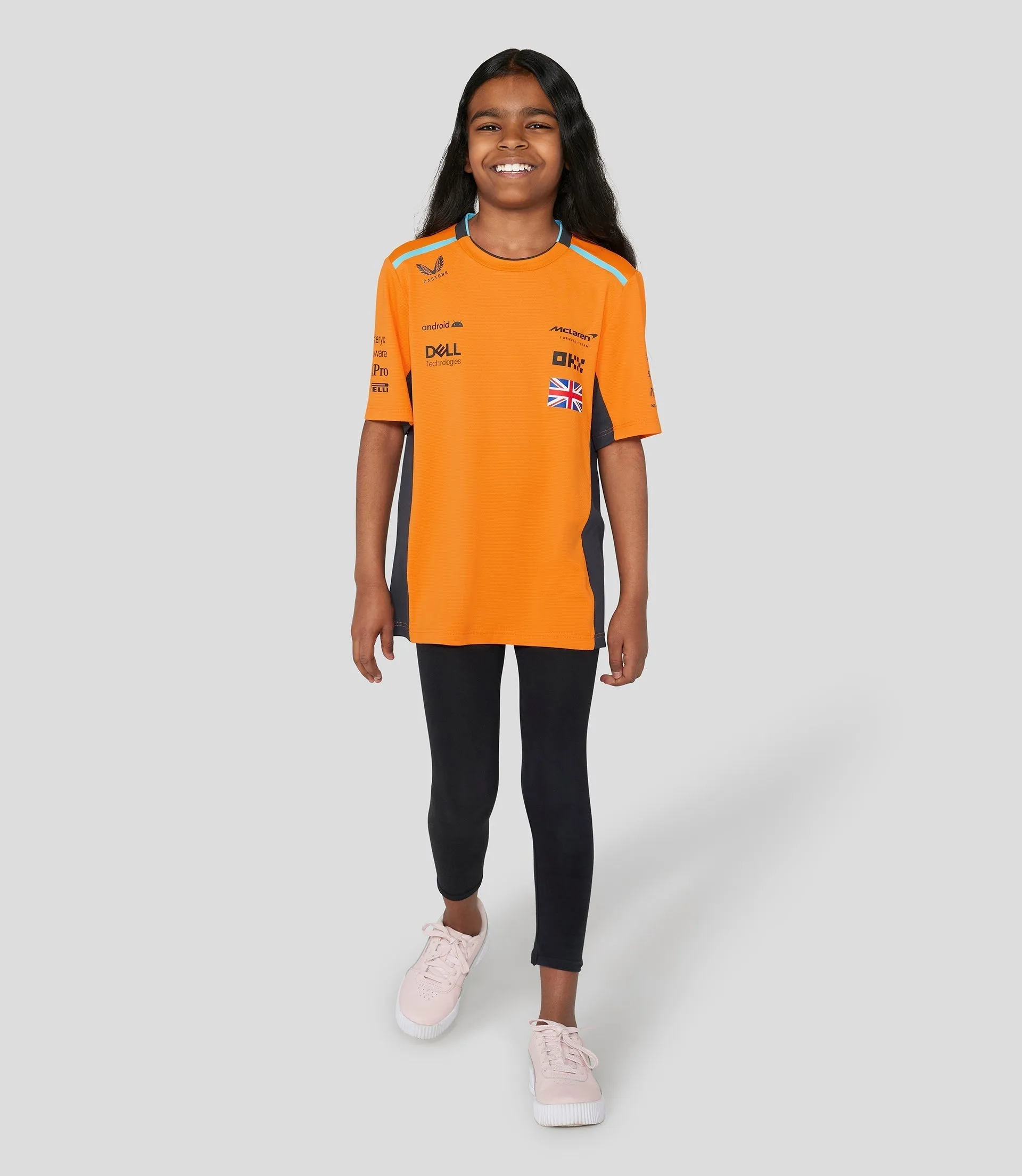 MCLAREN JUNIOR  SET-UP T-SHIRT NORRIS - PAPAYA ORANJE