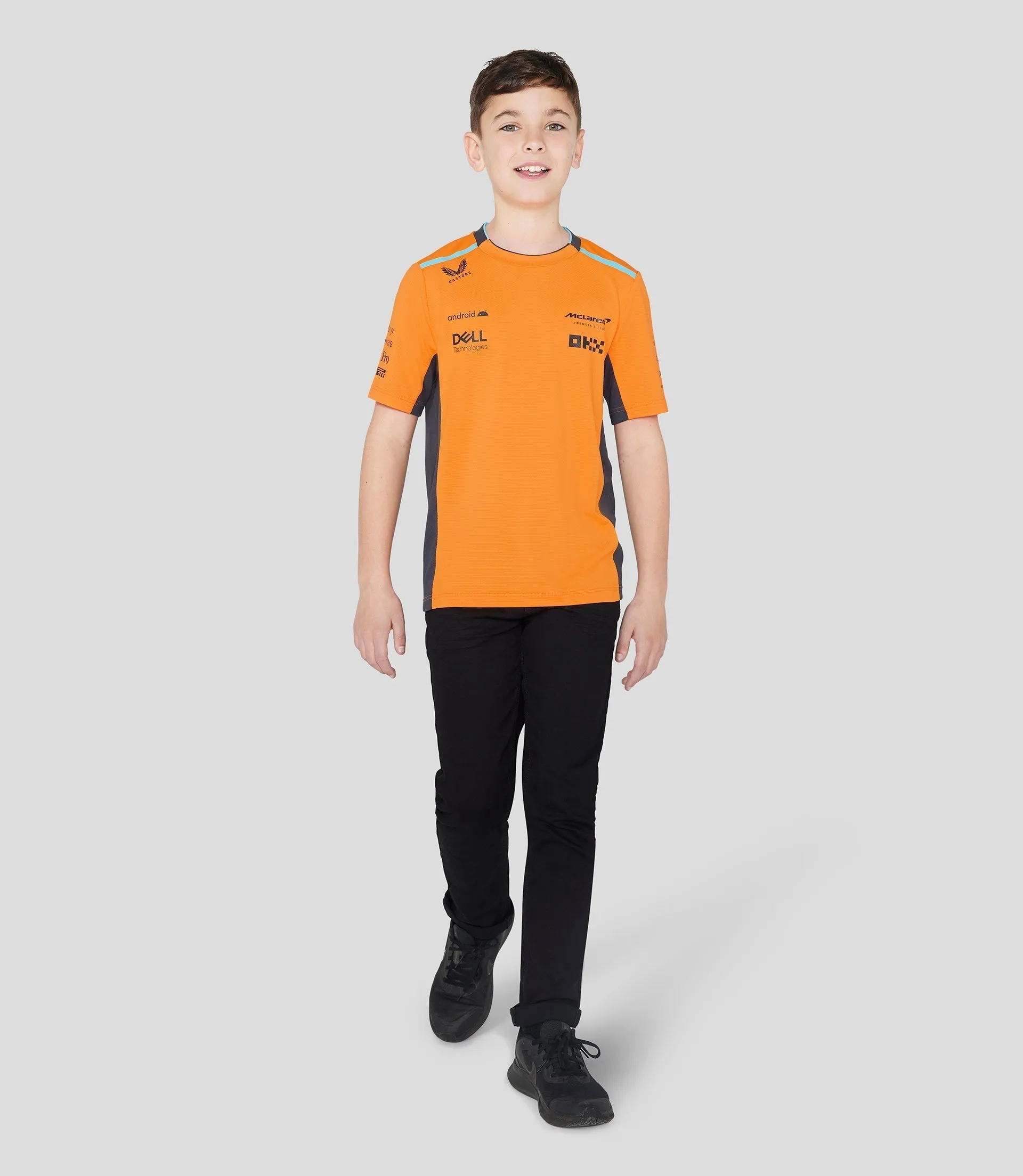 MCLAREN JUNIOR  SET UP T-SHIRT - PAPAYA ORANJE