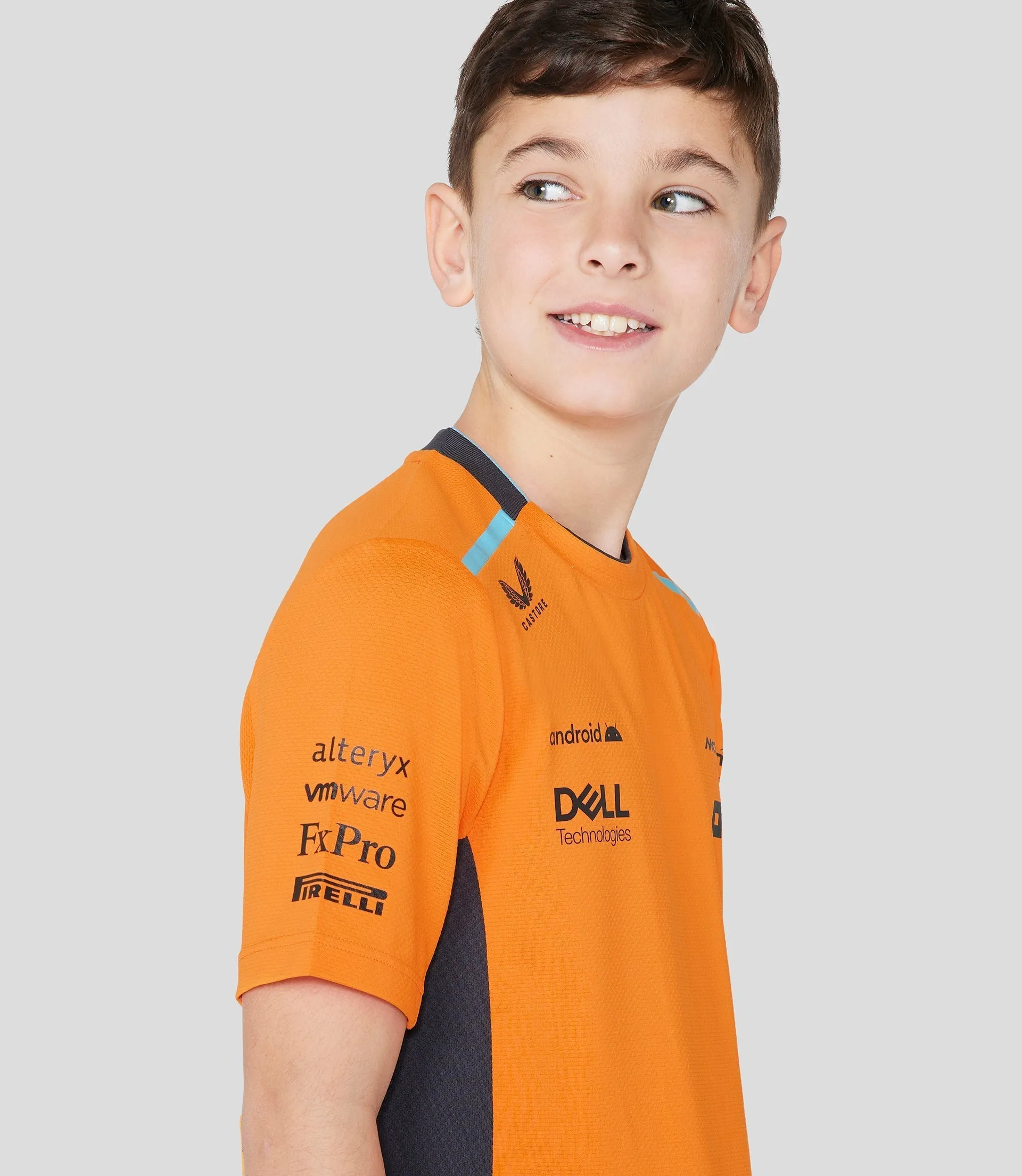 MCLAREN JUNIOR  SET UP T-SHIRT - PAPAYA ORANJE