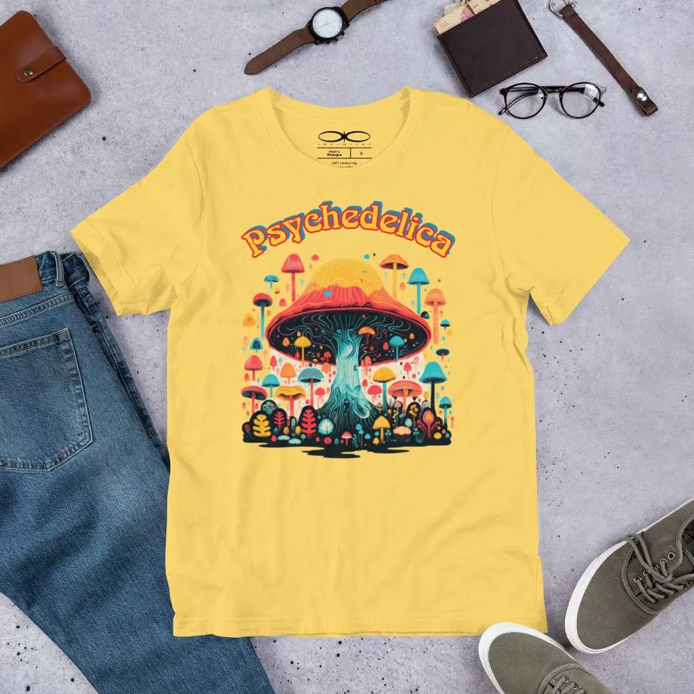 Men's Magic Mushrooms Theme Graphic T-Shirt