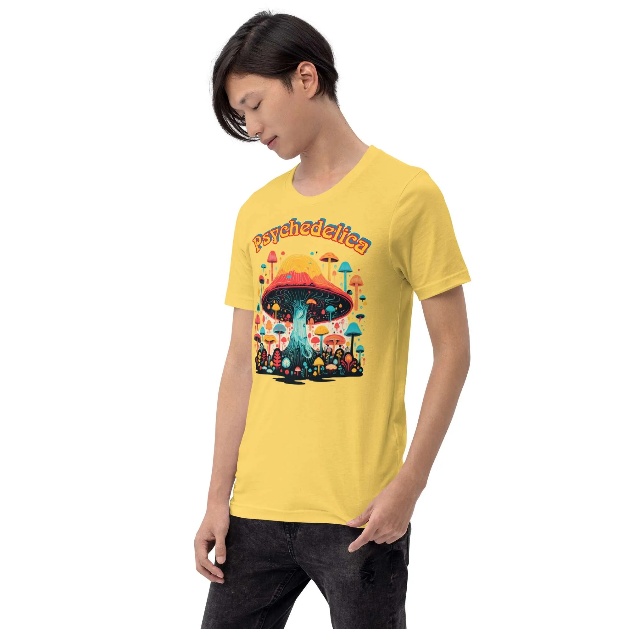 Men's Magic Mushrooms Theme Graphic T-Shirt