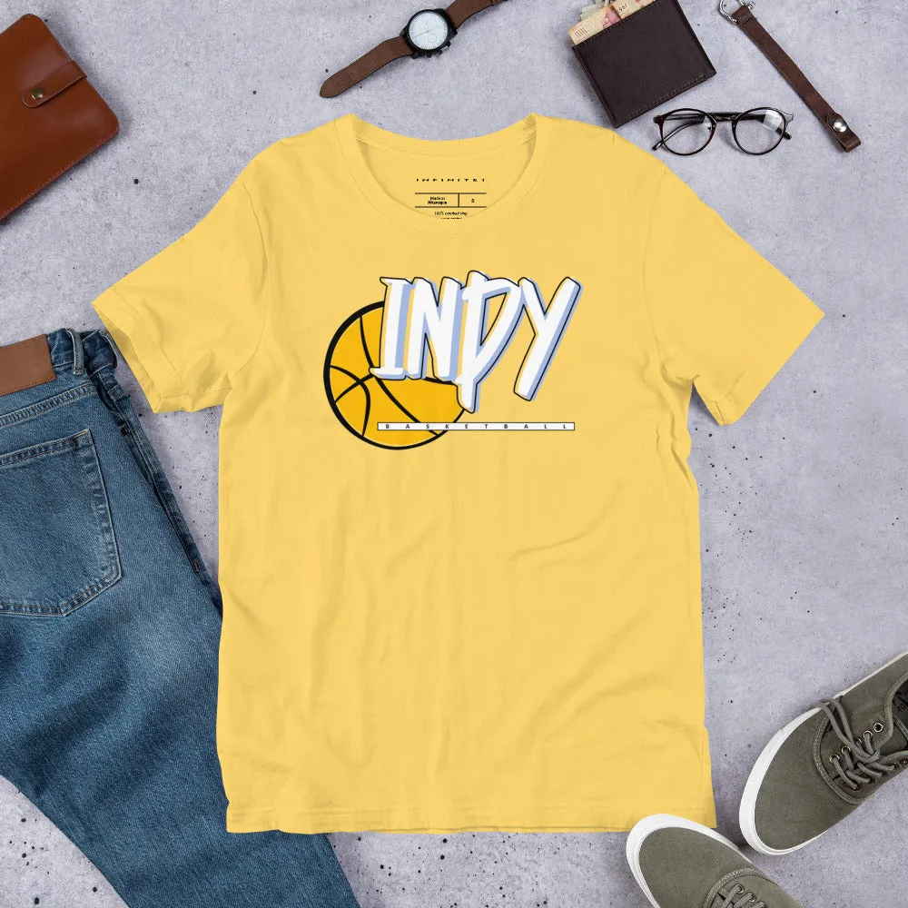 Men's Sports Culture Theme Yellow Graphic Tee