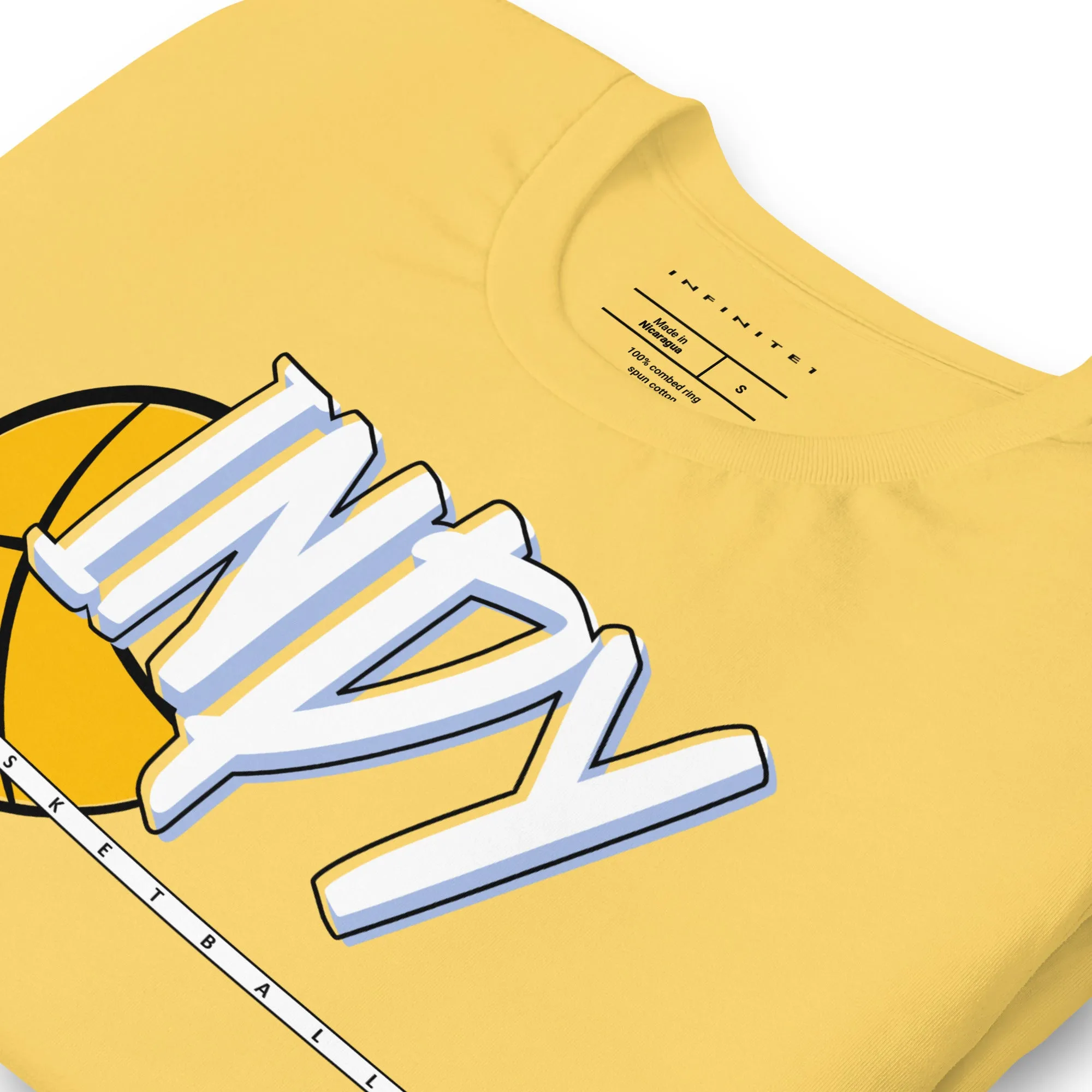 Men's Sports Culture Theme Yellow Graphic Tee