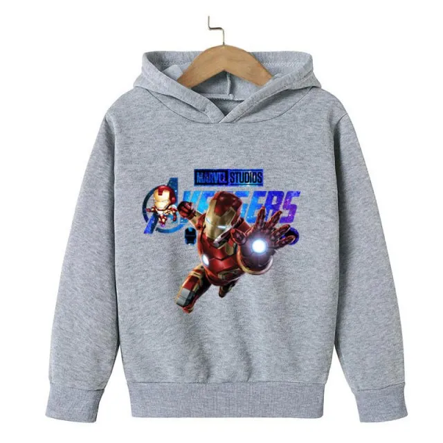 New Winter Iron Man clothing Boy Winter hoodies School clothes girls Sweatshirt Children&#39;s Outerwear Outdoor Leisure 4-14T