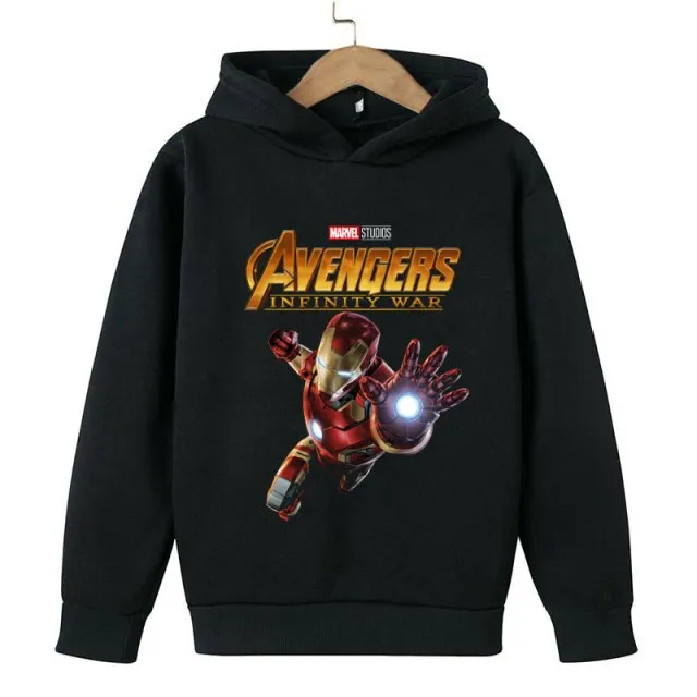 New Winter Iron Man clothing Boy Winter hoodies School clothes girls Sweatshirt Children&#39;s Outerwear Outdoor Leisure 4-14T