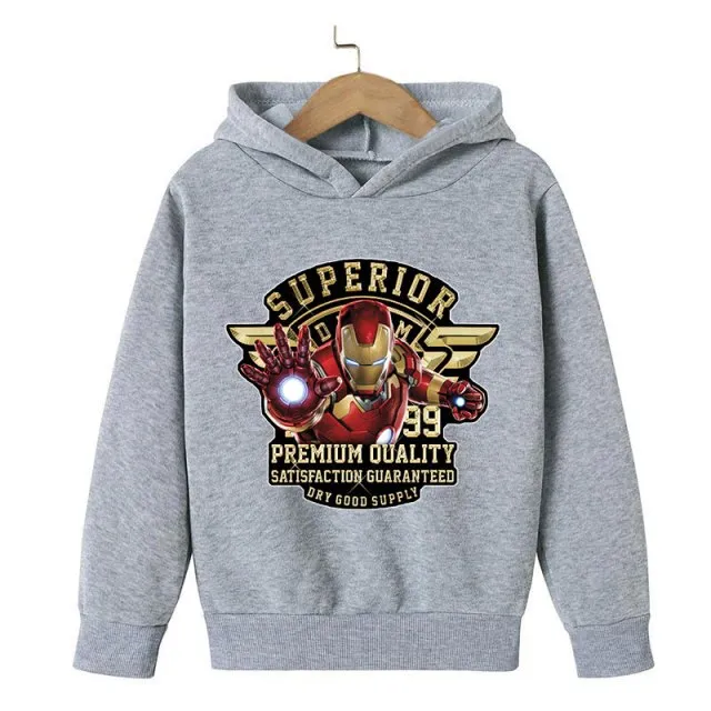 New Winter Iron Man clothing Boy Winter hoodies School clothes girls Sweatshirt Children&#39;s Outerwear Outdoor Leisure 4-14T