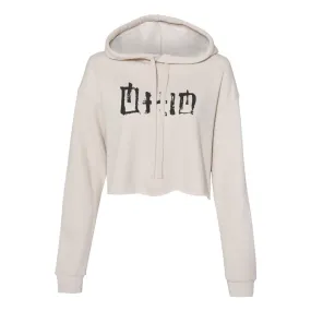 Ohio Kanji  Women's Cropped Hoodie