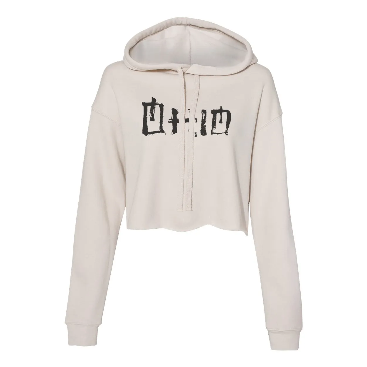 Ohio Kanji  Women's Cropped Hoodie