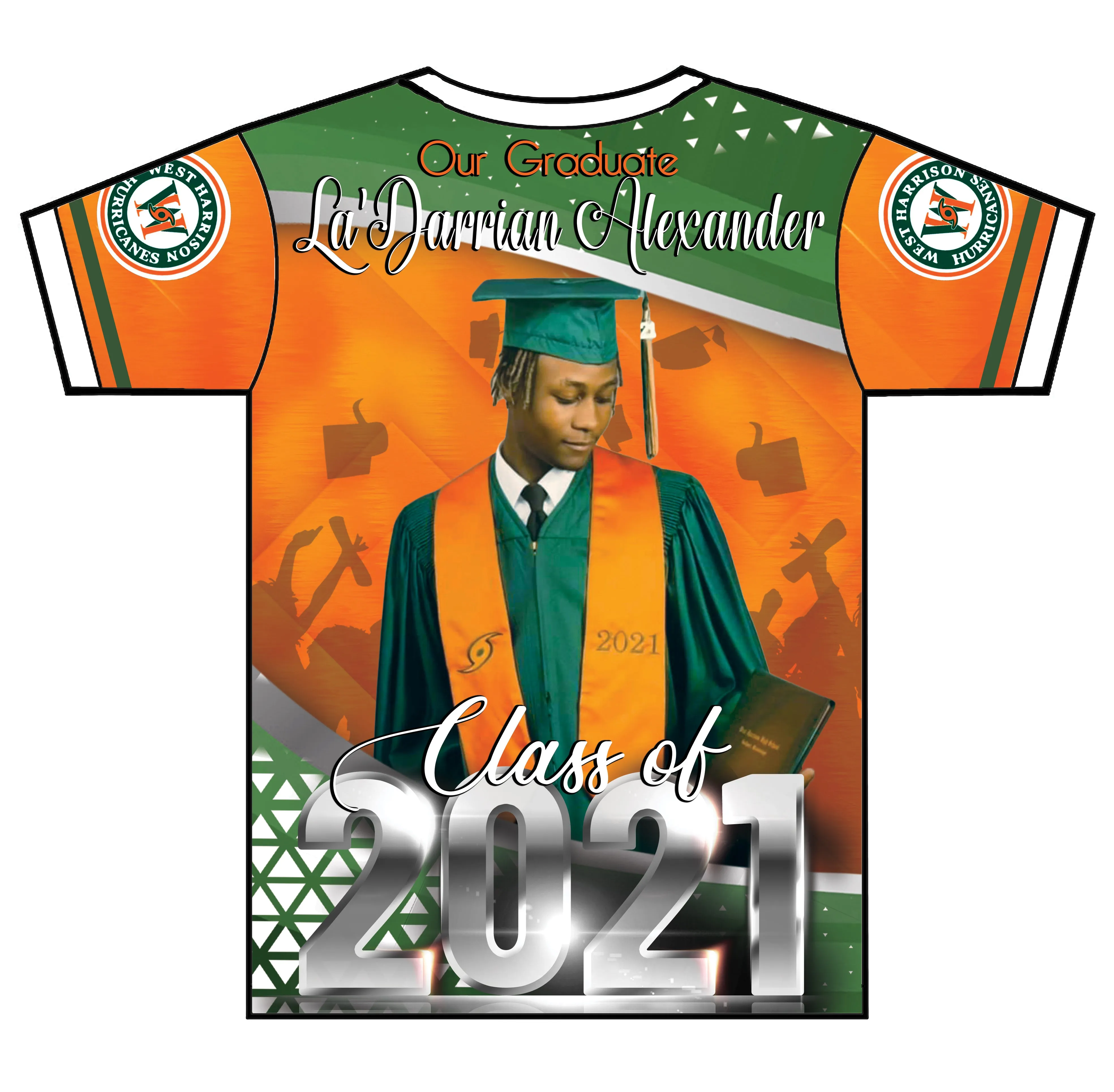 "Duke" Custom Designed Graduation 3D shirt