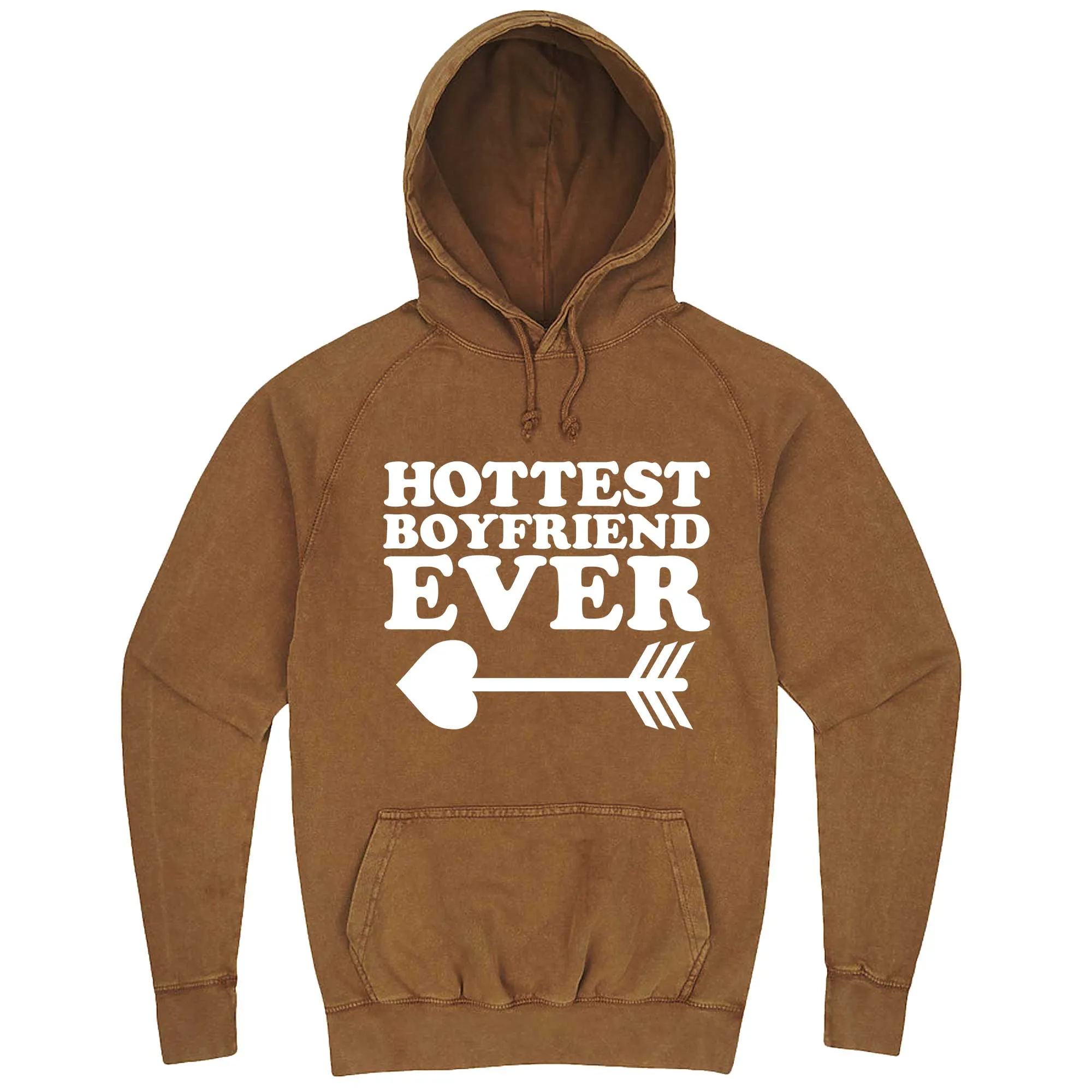 "Hottest Boyfriend Ever, White" hoodie