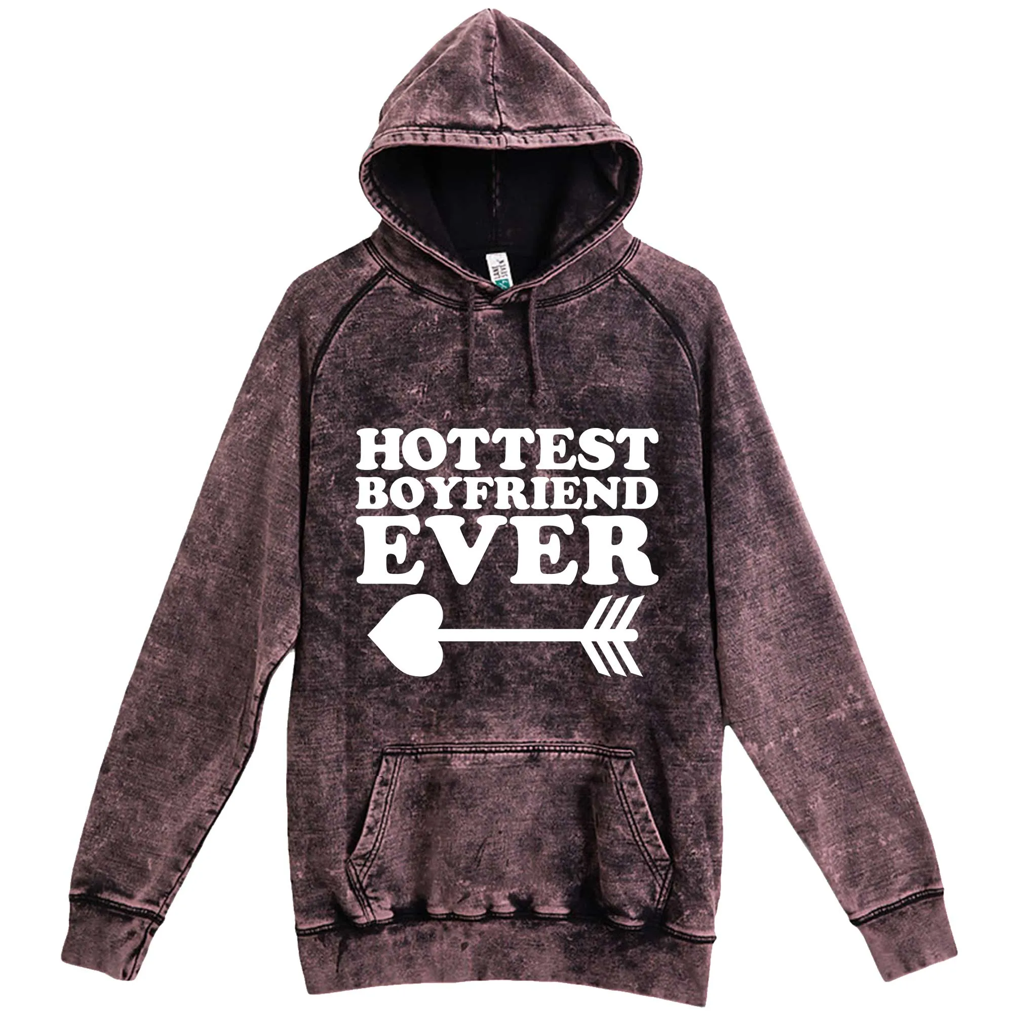 "Hottest Boyfriend Ever, White" hoodie