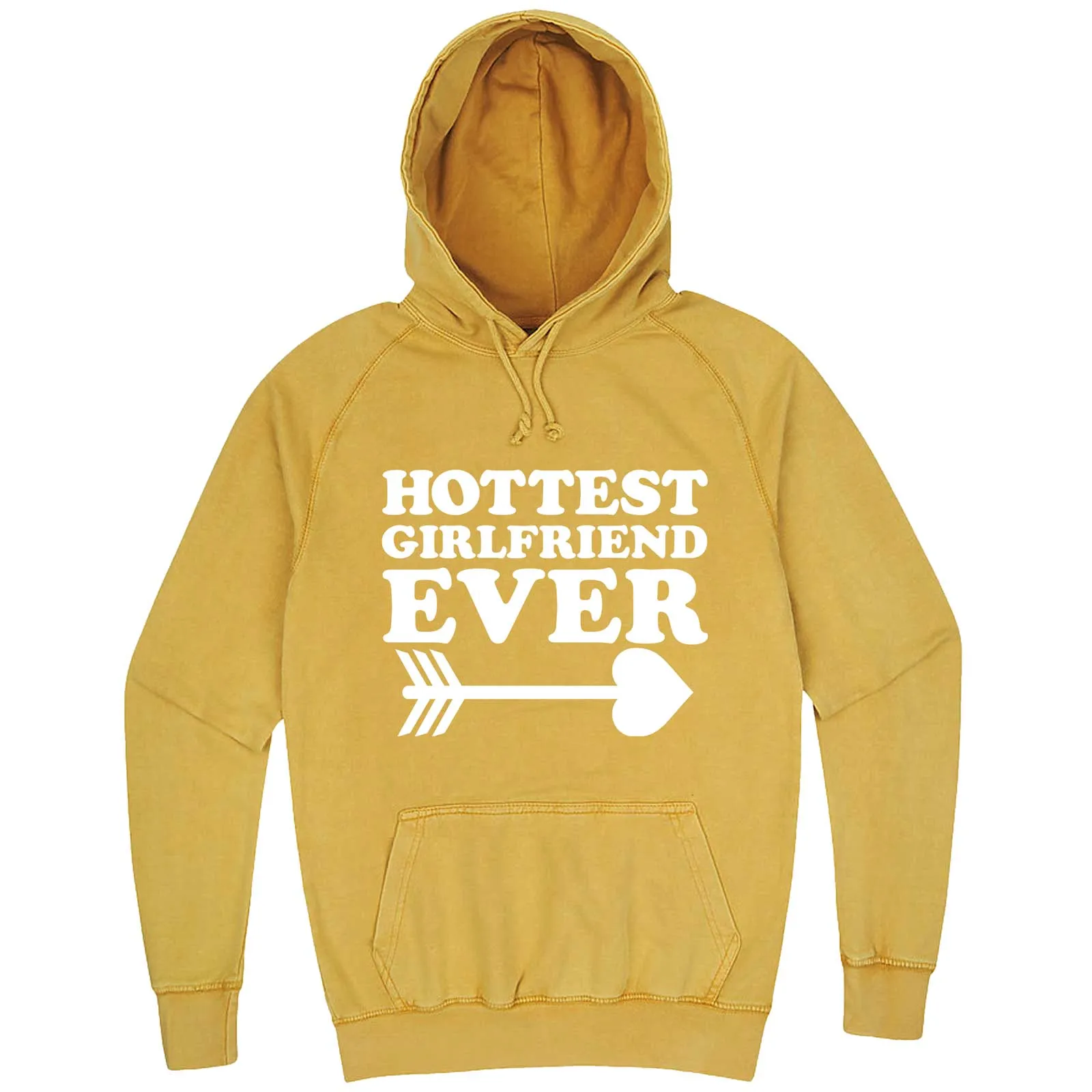 "Hottest Girlfriend Ever, White" hoodie