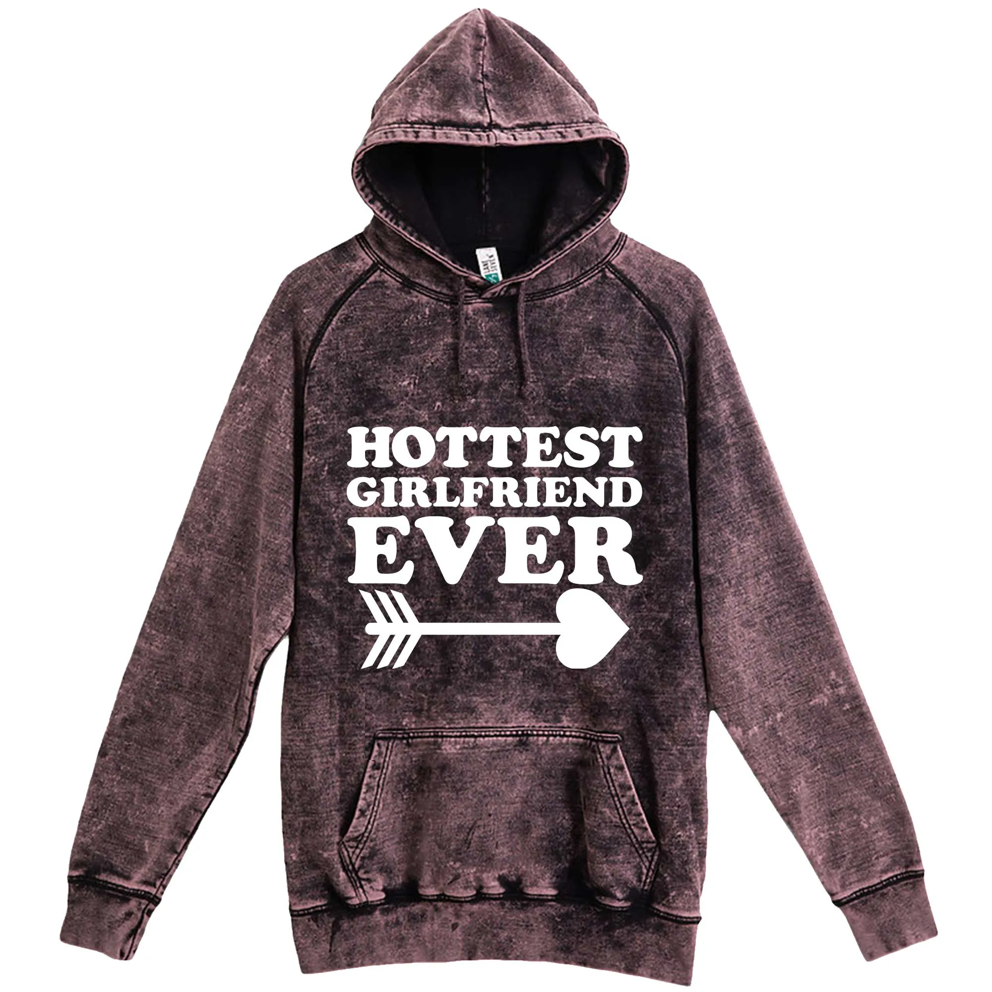 "Hottest Girlfriend Ever, White" hoodie