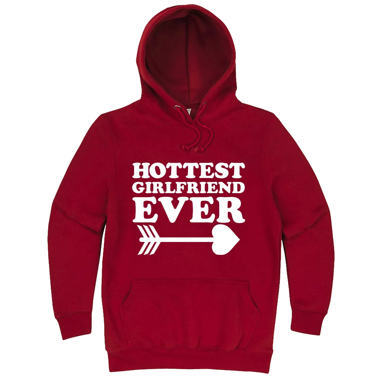 "Hottest Girlfriend Ever, White" hoodie